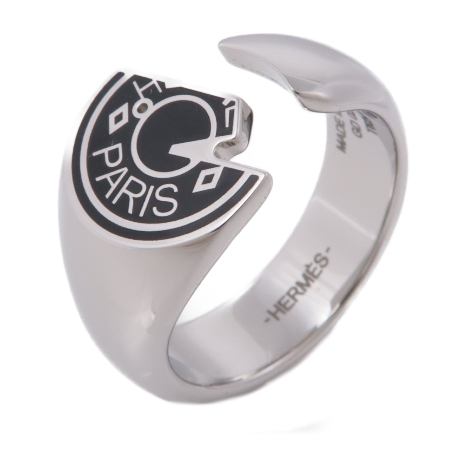 HERMES 金屬Carrousel Ring戒指US#10