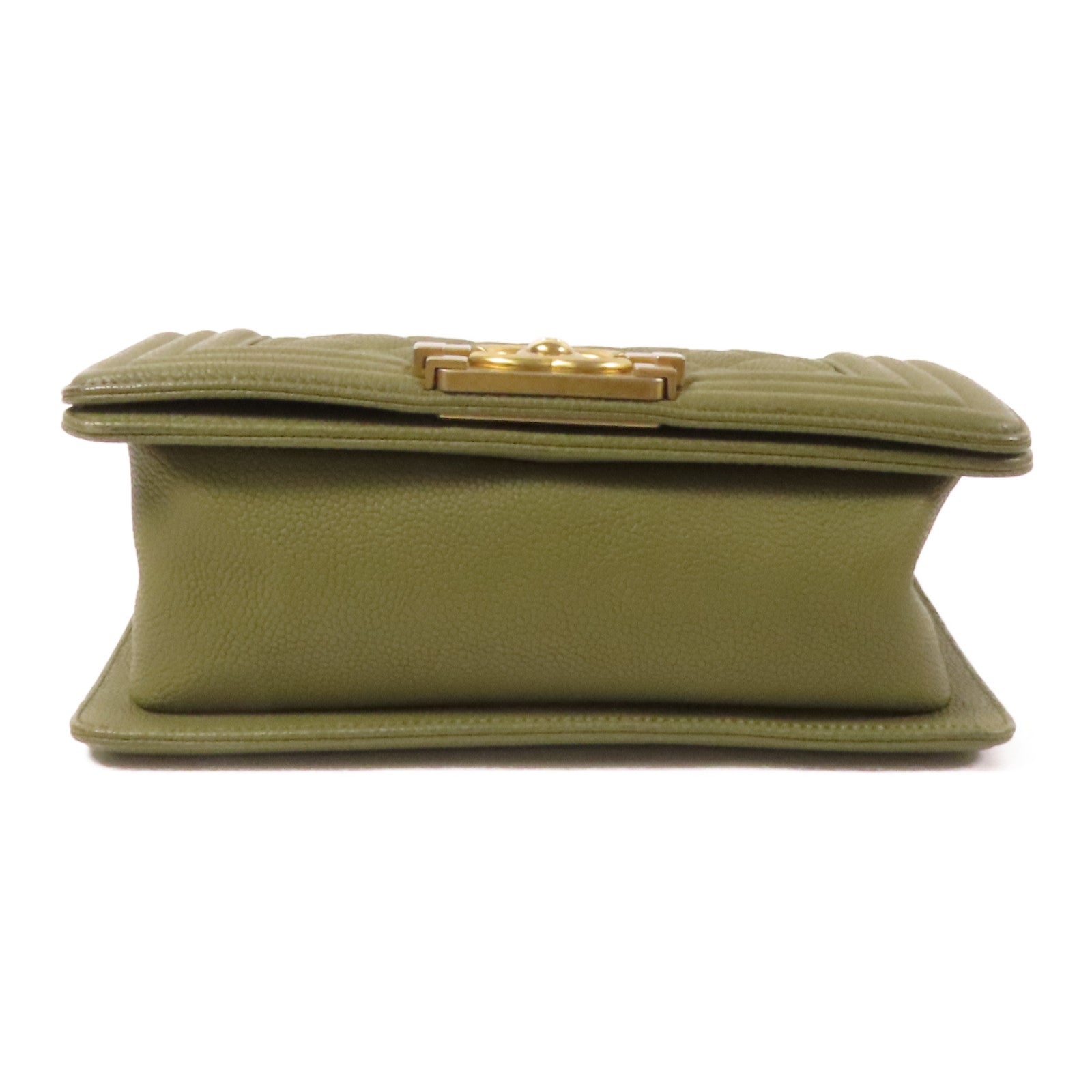 CHANEL 牛皮皮革Boy 20金扣鏈帶肩背袋