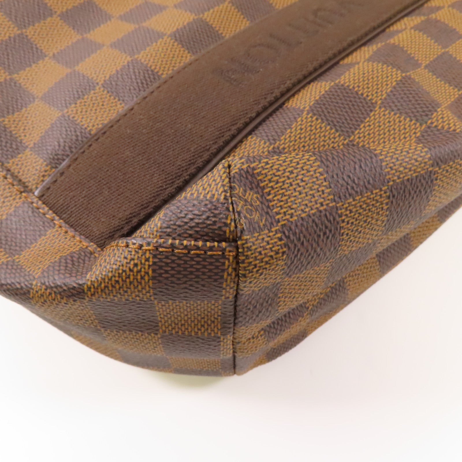 LOUIS VUITTON Damier Beaubourg金扣肩背袋棕色