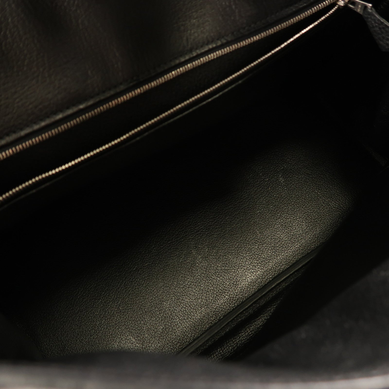 HERMES Togo皮革Birkin 35銀扣手挽袋Noir