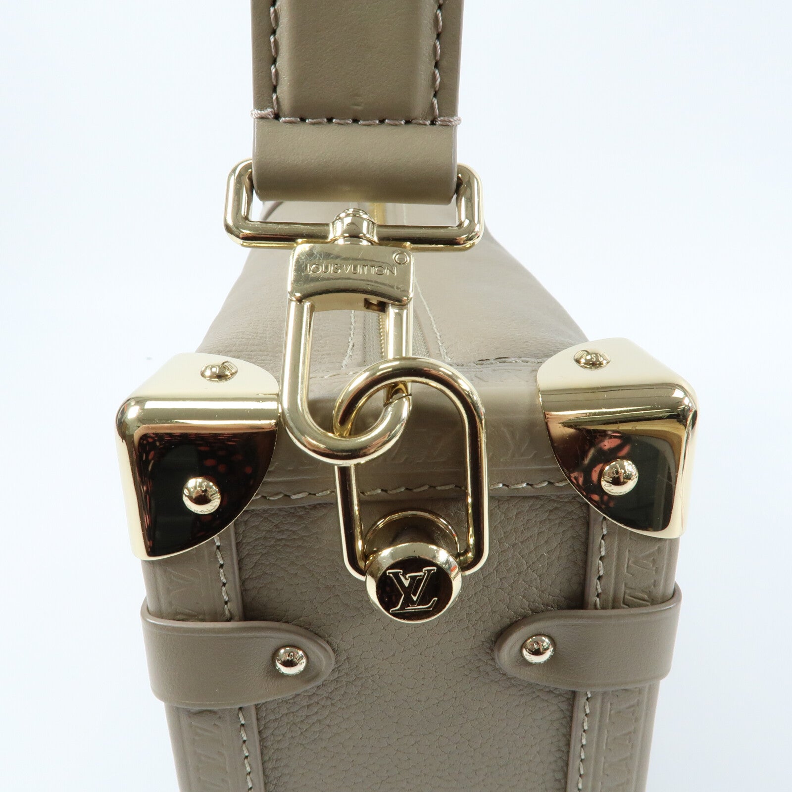 LOUIS VUITTON 牛皮皮革Side Trunk MM手挽肩背兩用袋
