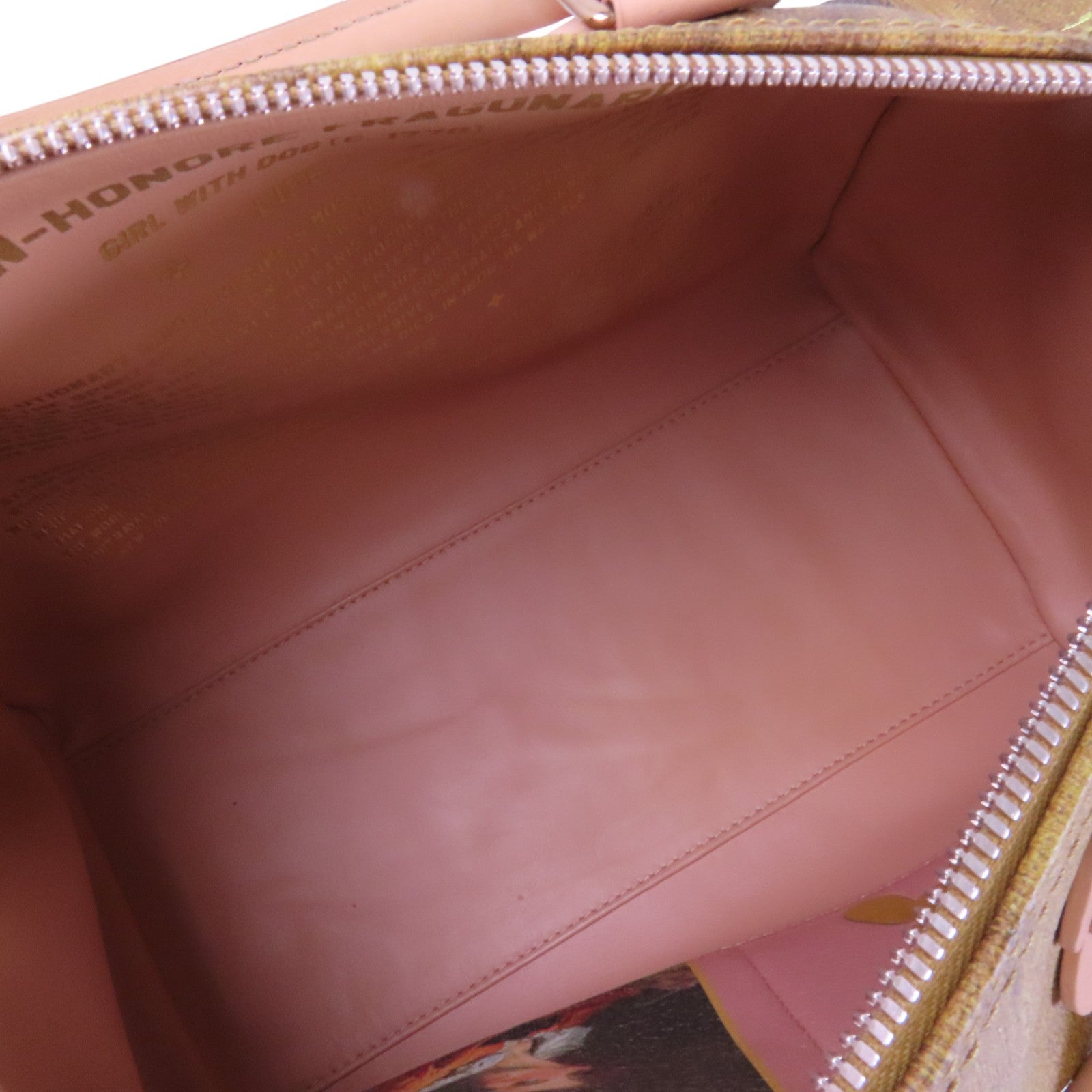 LOUIS VUITTON 【激減優惠】Calf Paintingp Fragonard Speedy 30金扣手挽袋