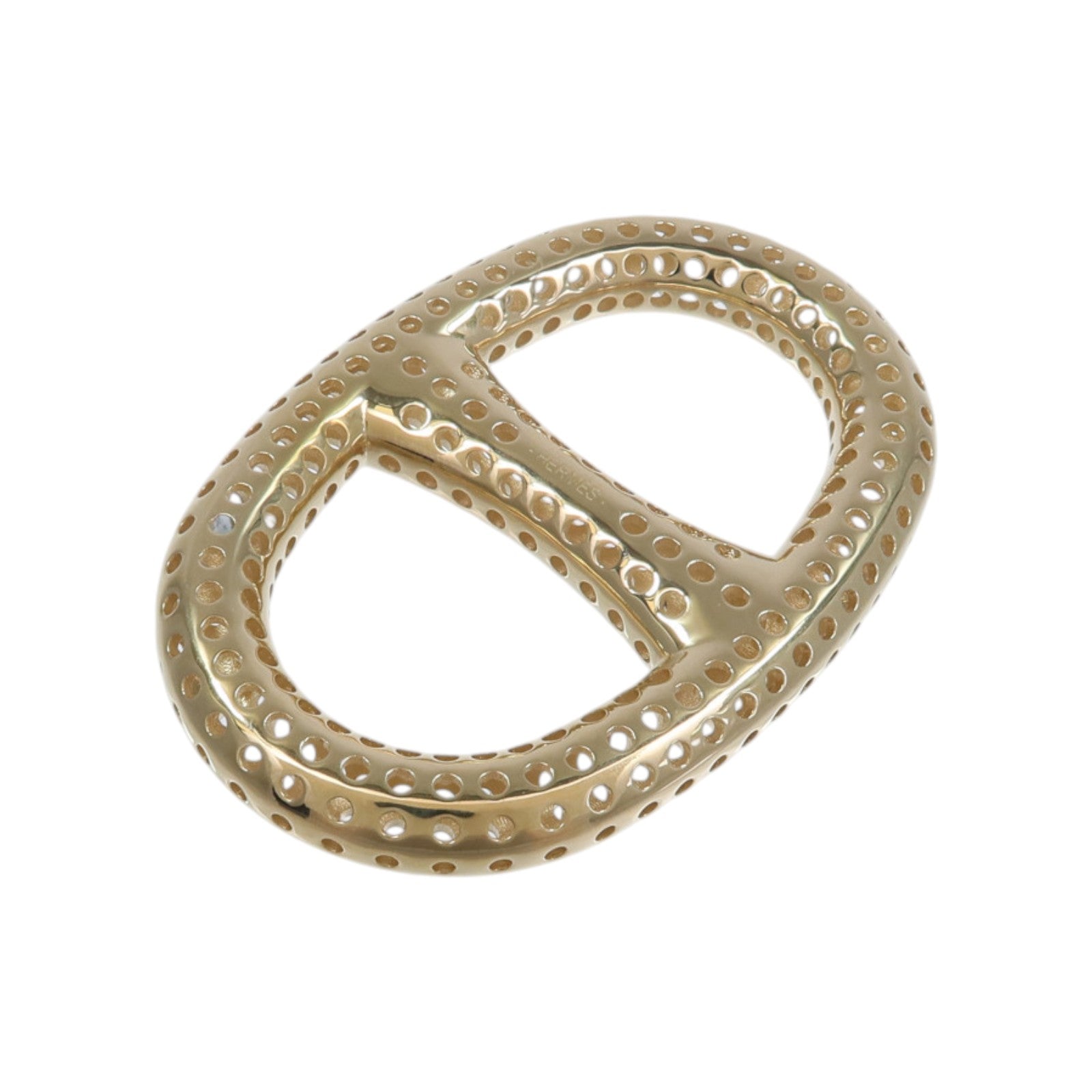 HERMES 金屬Chaine d'Ancre Perforee Scarf Ring絲巾扣