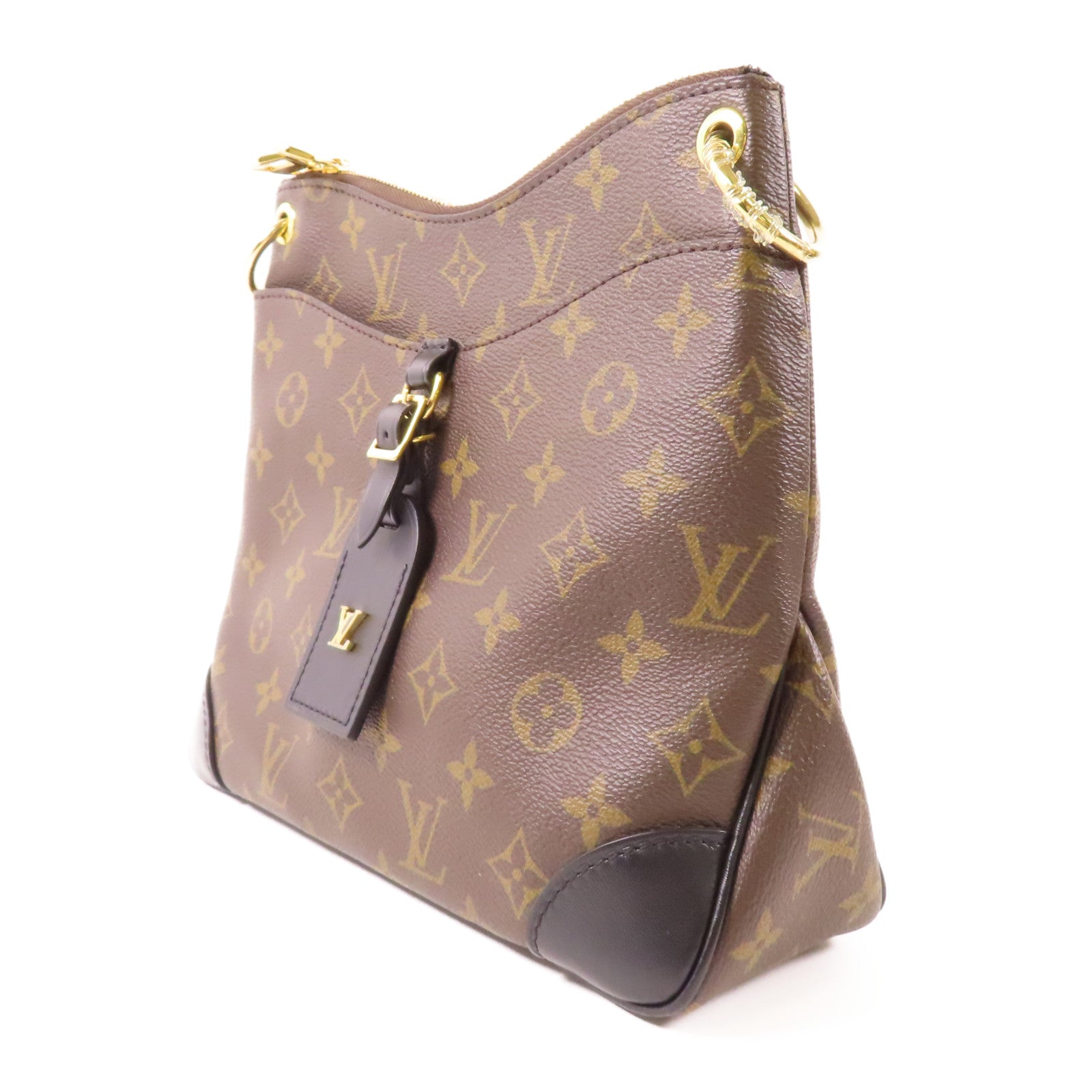 LOUIS VUITTON Monogram Odeon PM金扣肩背袋
