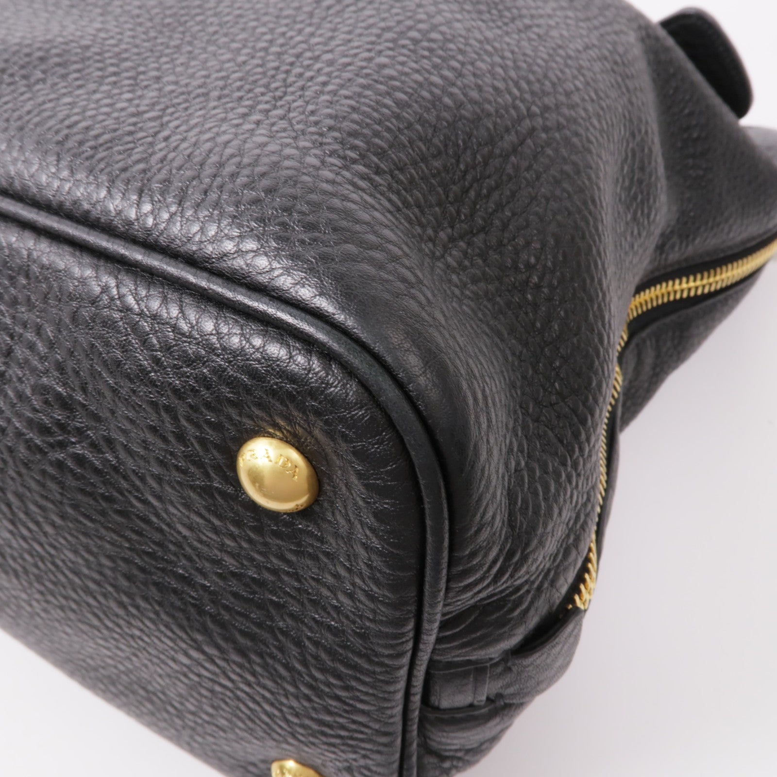 PRADA 牛皮皮革2 Way Bag金扣手挽肩背兩用袋