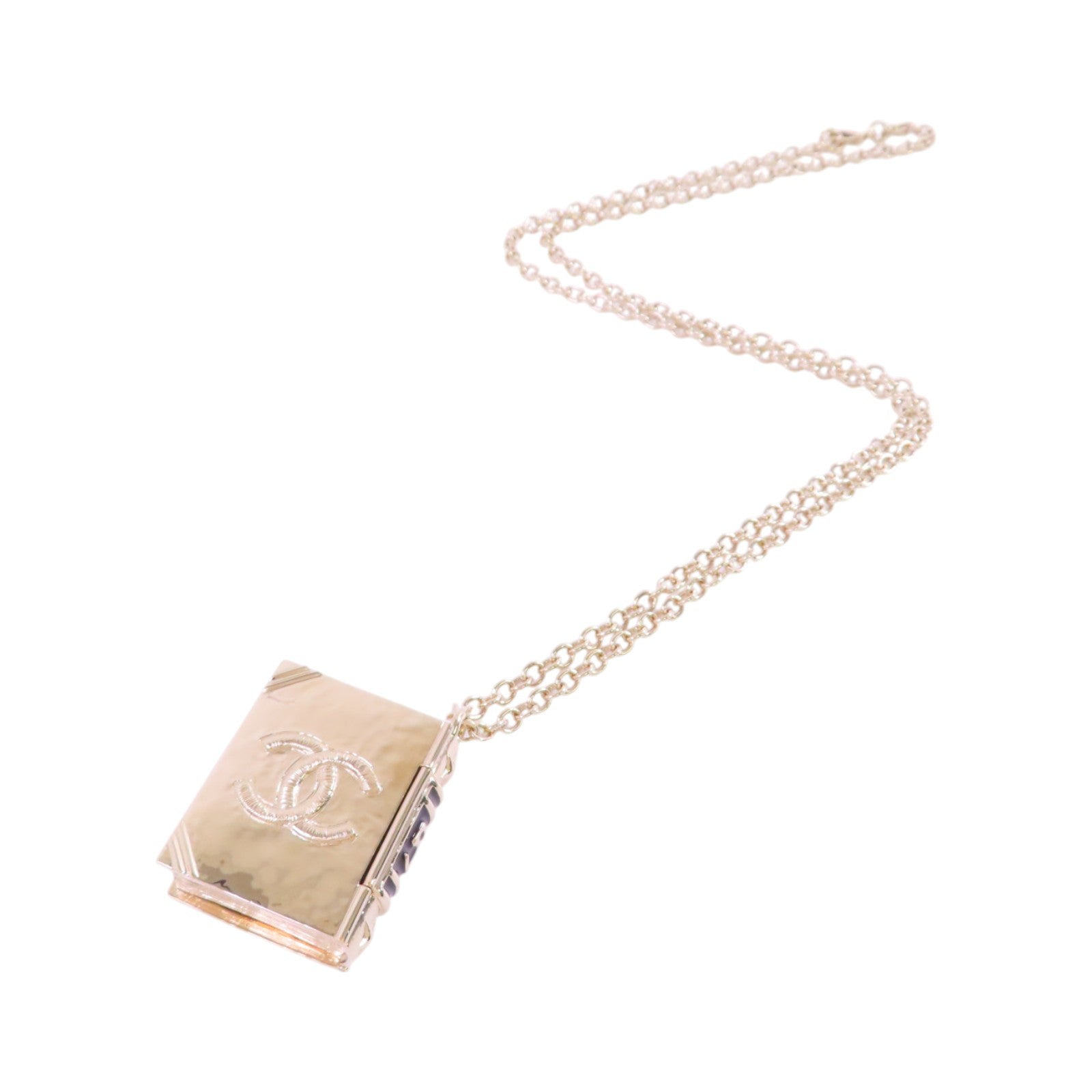 CHANEL CC GHW Pendant Necklace B22C Metal