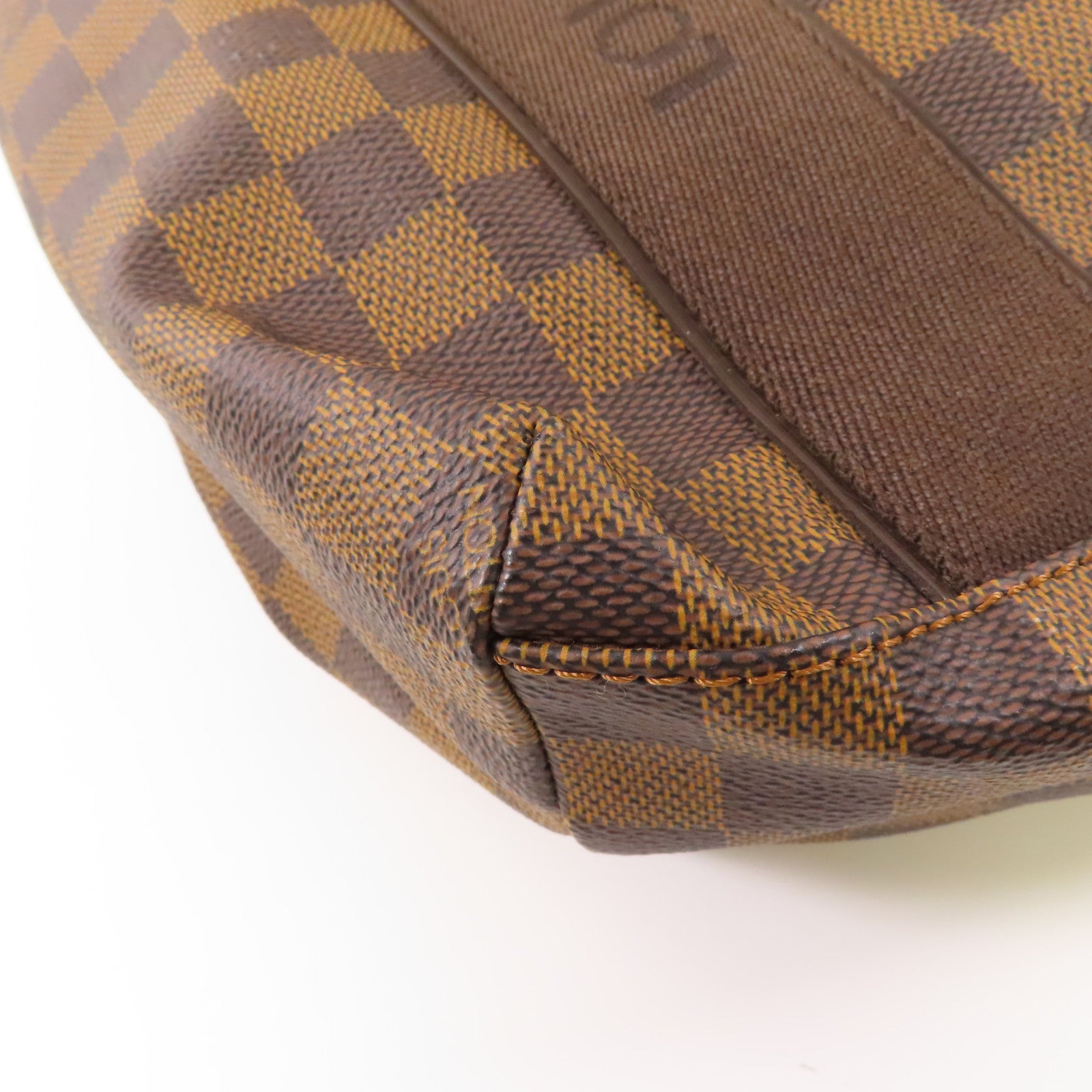 LOUIS VUITTON Damier Beaubourg金扣肩背袋棕色