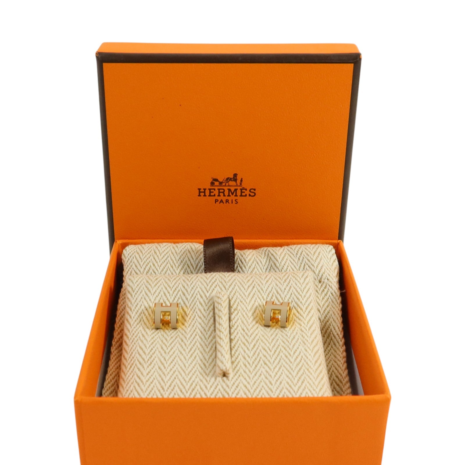 HERMES 金屬/琺瑯Mini Pop H耳環