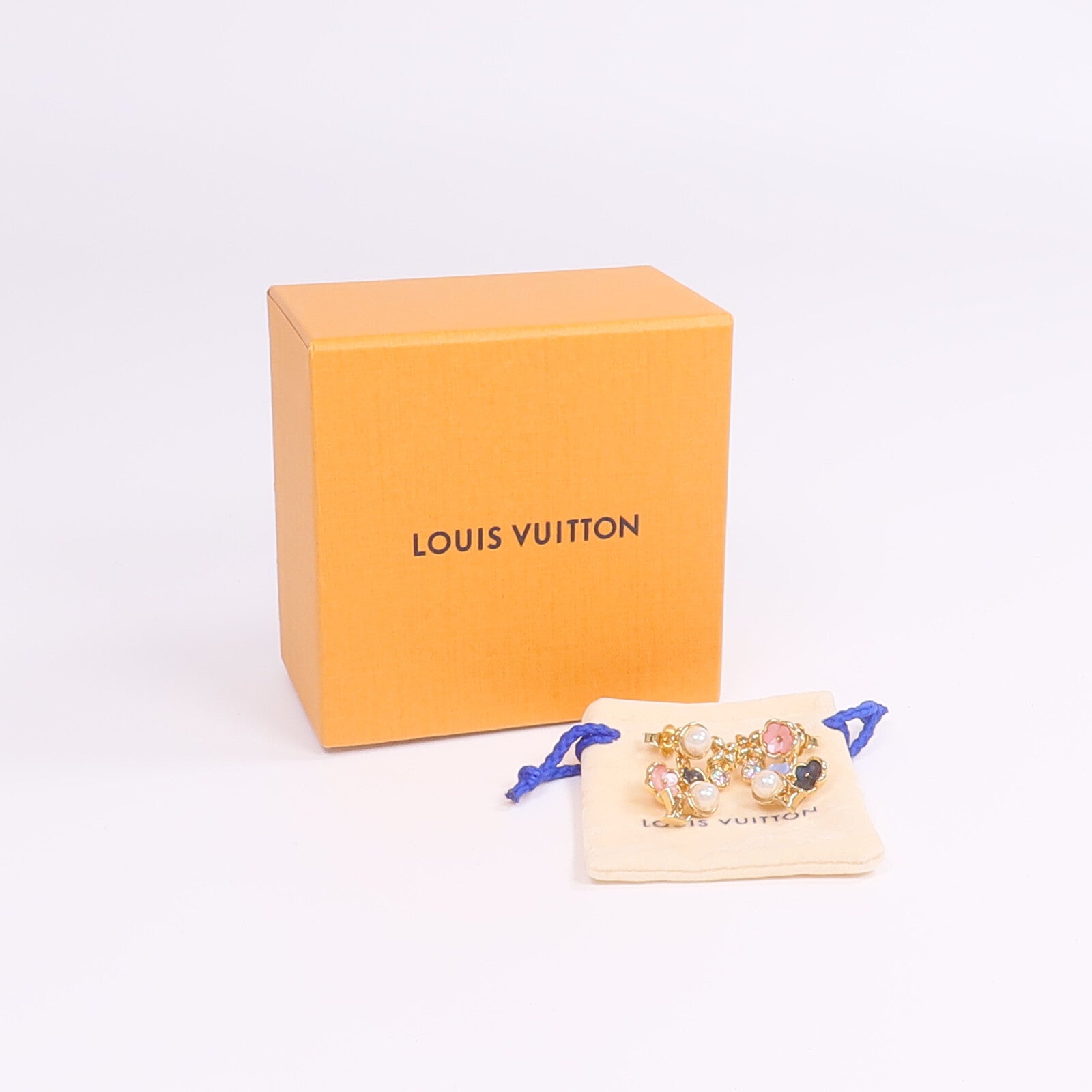 LOUIS VUITTON 金屬/PVC Botanica Earrings金扣耳環