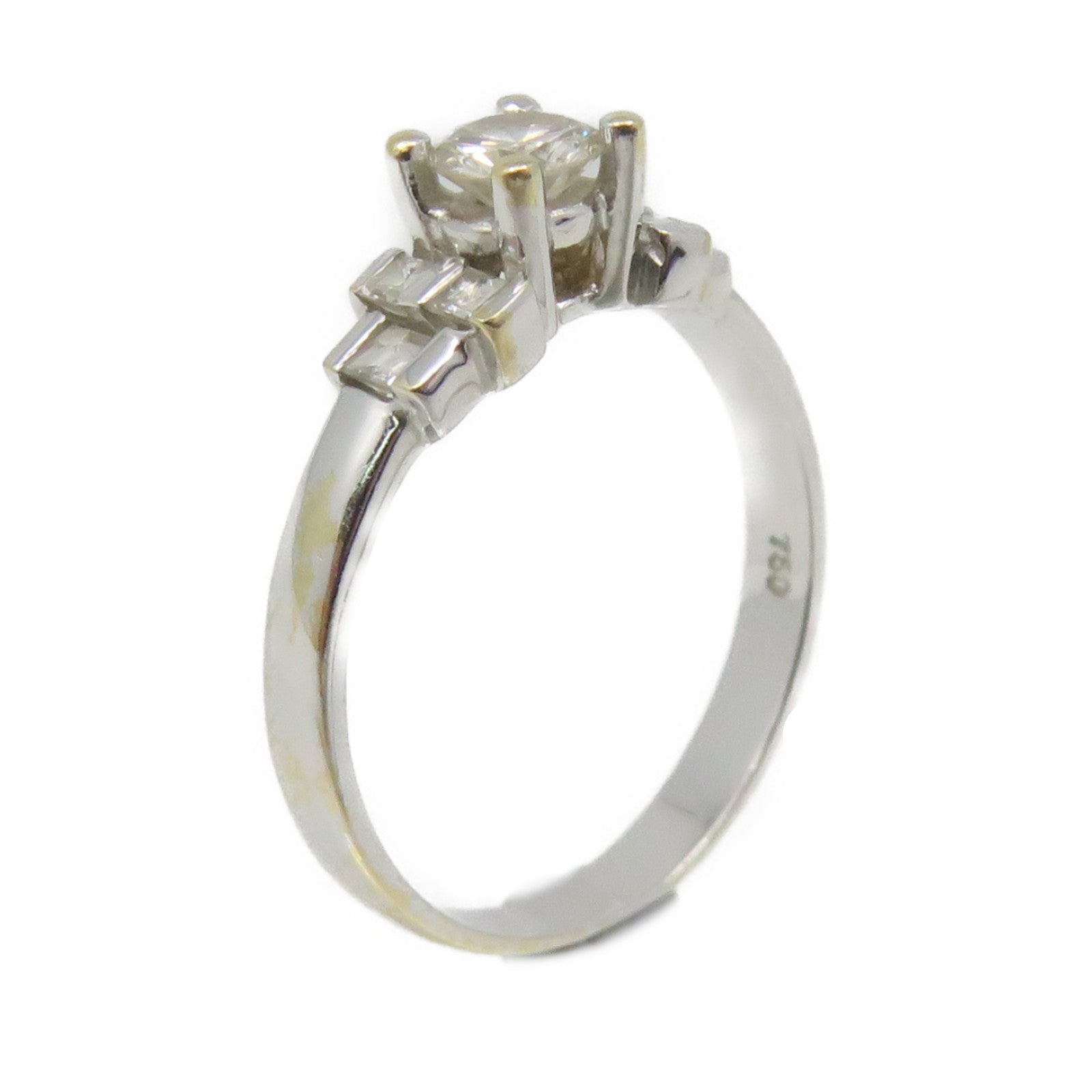 JEWELRY 18K白金/钻石Diamond Ring戒指US#5.5