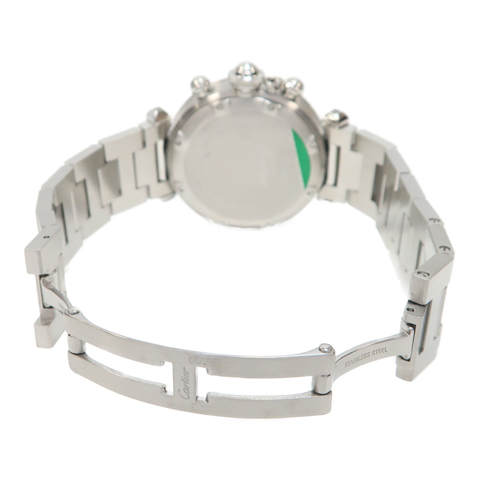 CARTIER Pasha C不鏽鋼手錶自動機芯銀色