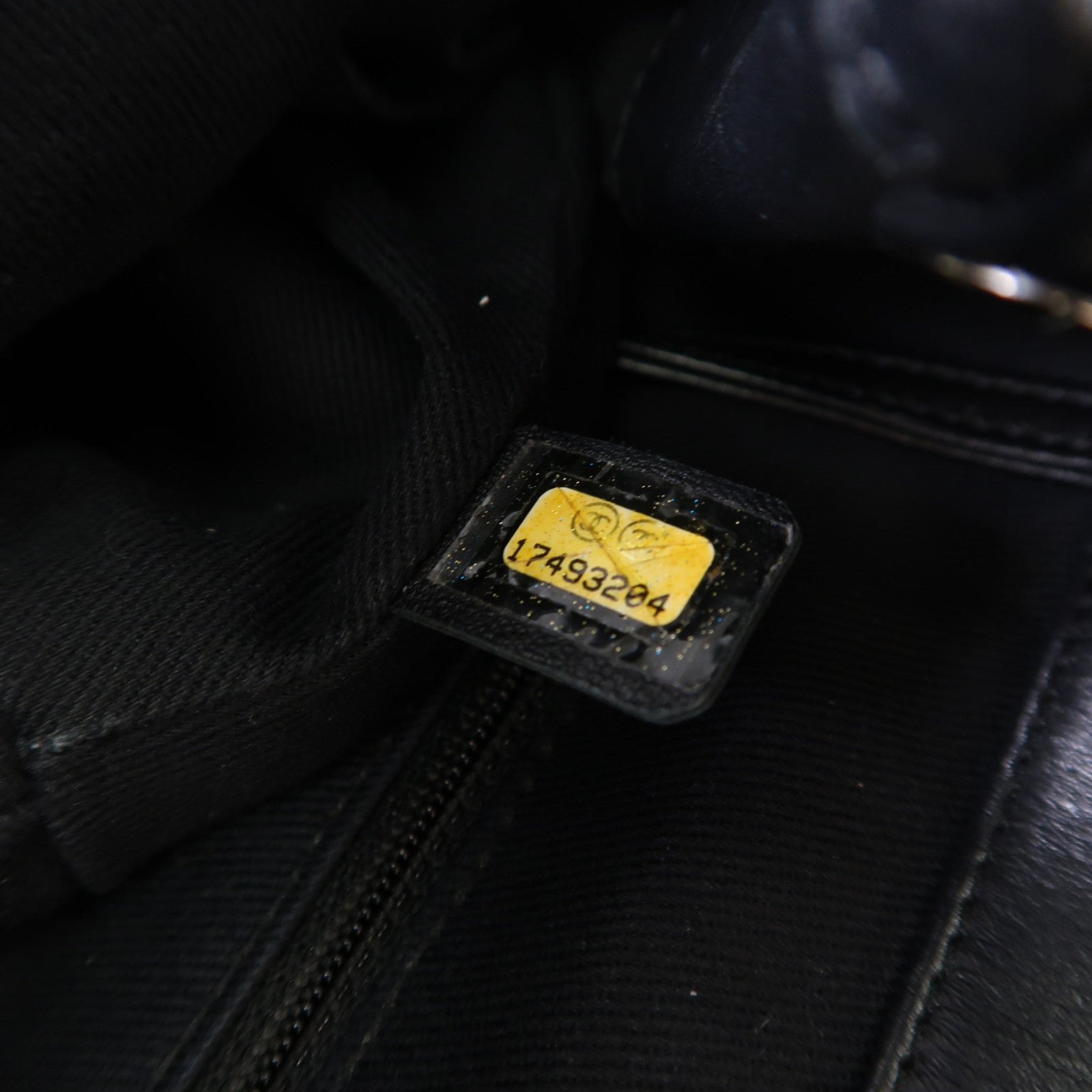 CHANEL 羊皮皮革Chain Shoulder Tote銀扣肩背袋/手挽袋黑色