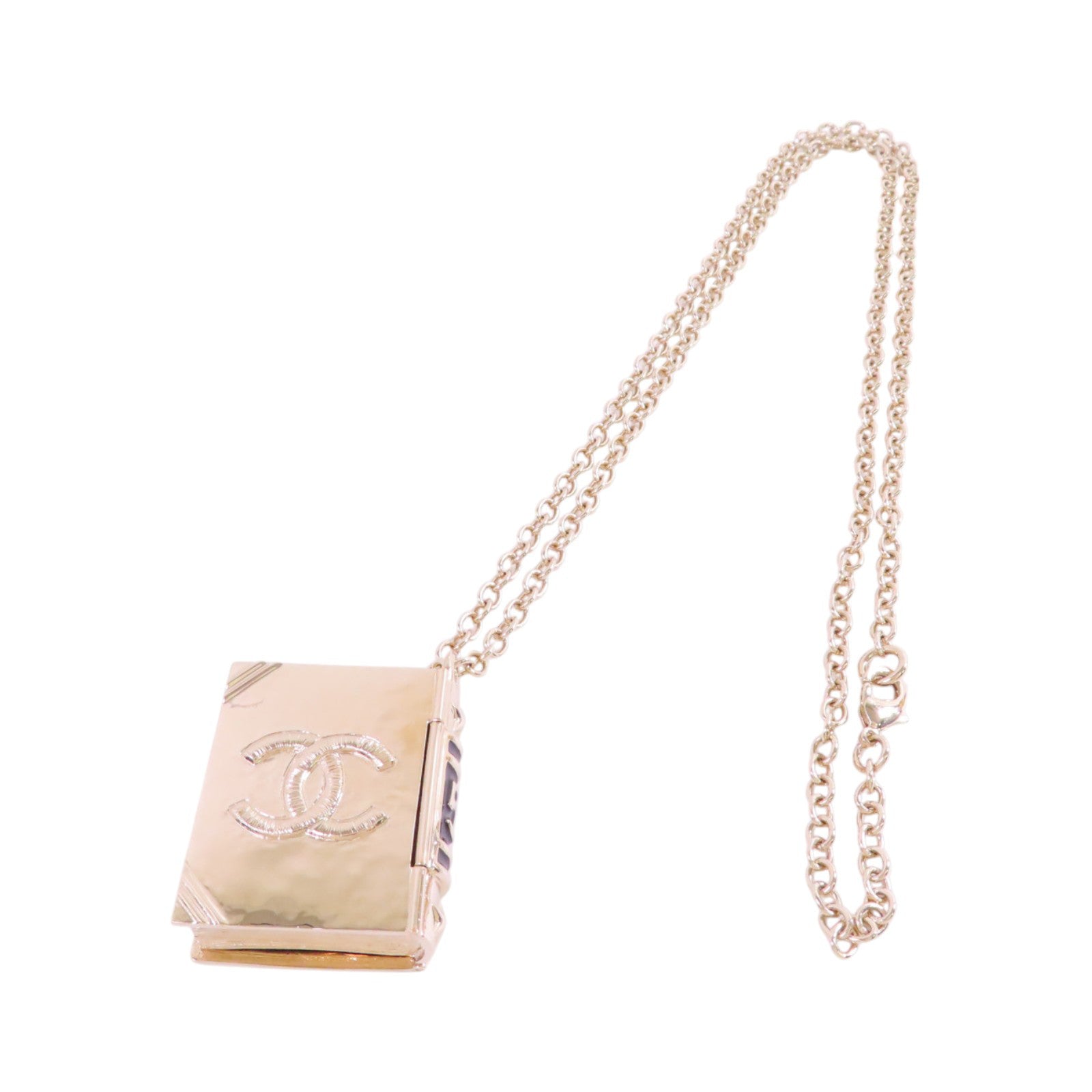 CHANEL CC GHW Pendant Necklace B22C Metal