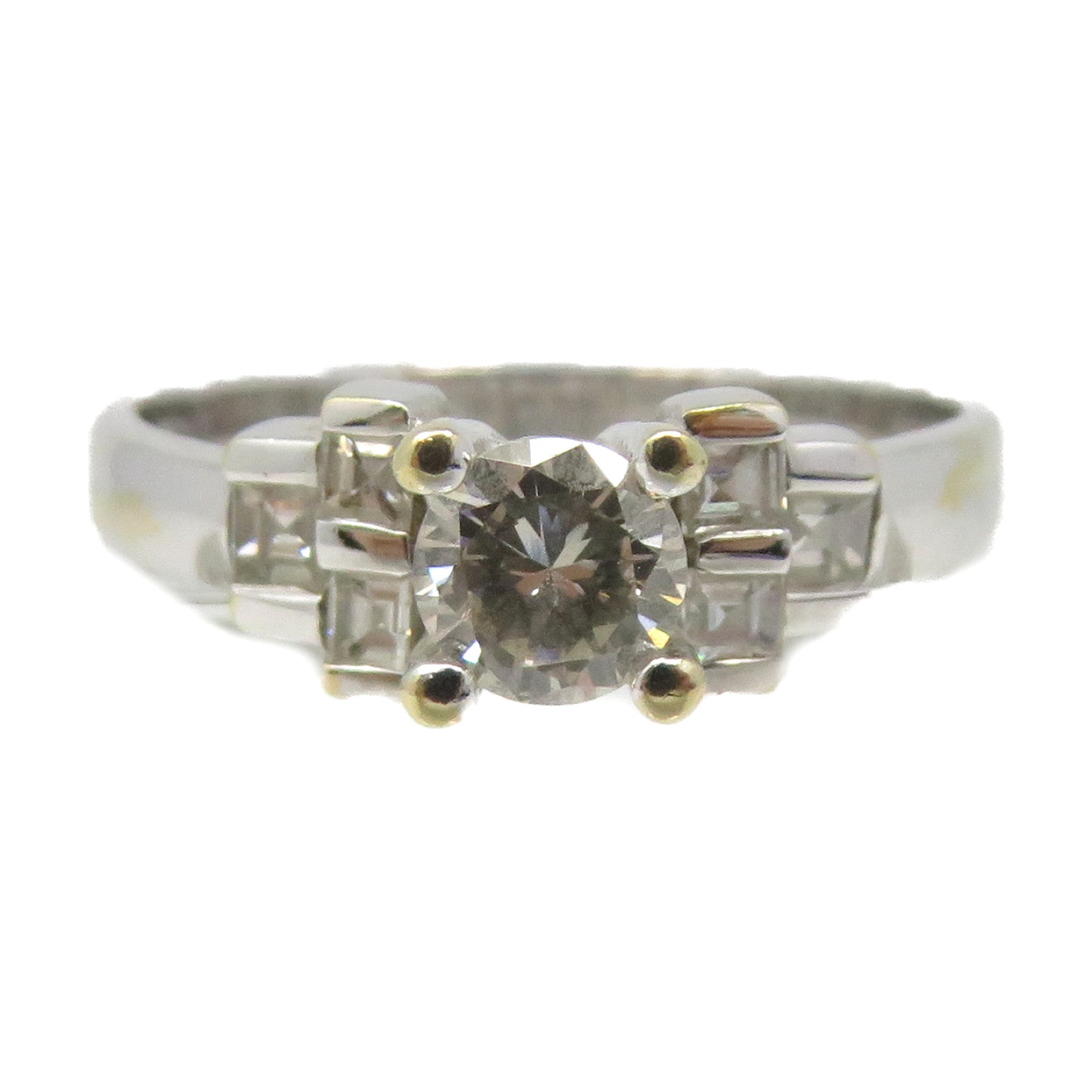 JEWELRY 18K白金/钻石Diamond Ring戒指US#5.5
