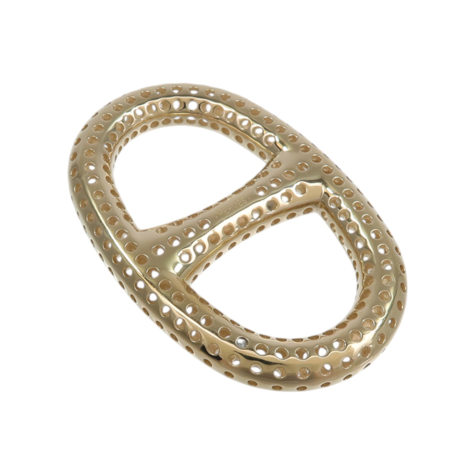 HERMES 金屬Chaine d'Ancre Perforee Scarf Ring絲巾扣