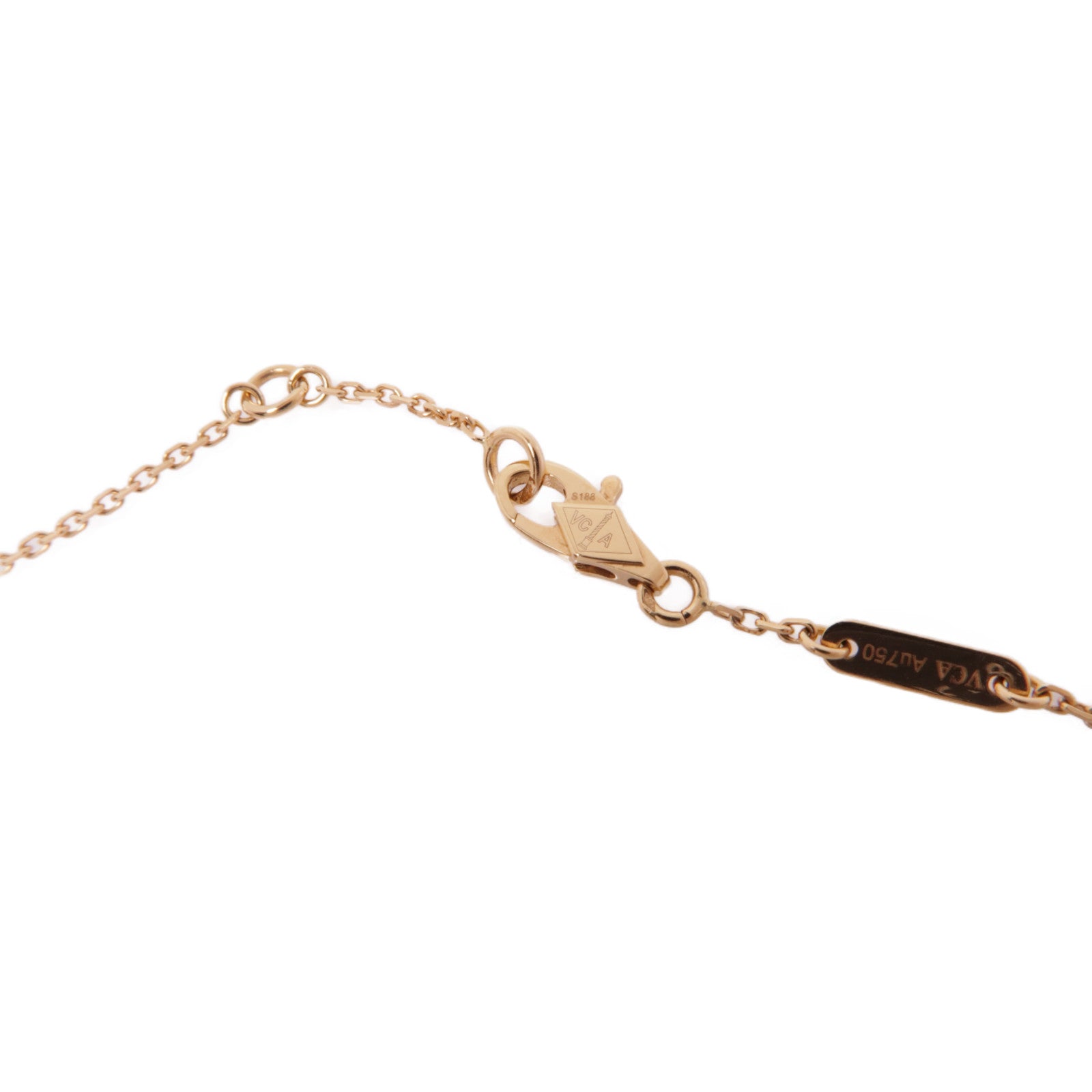 Van Cleef & Arpels 18K玫瑰金Sweet Alhambra Carnelian Bracelets紅玉髓手鏈金色/紅色