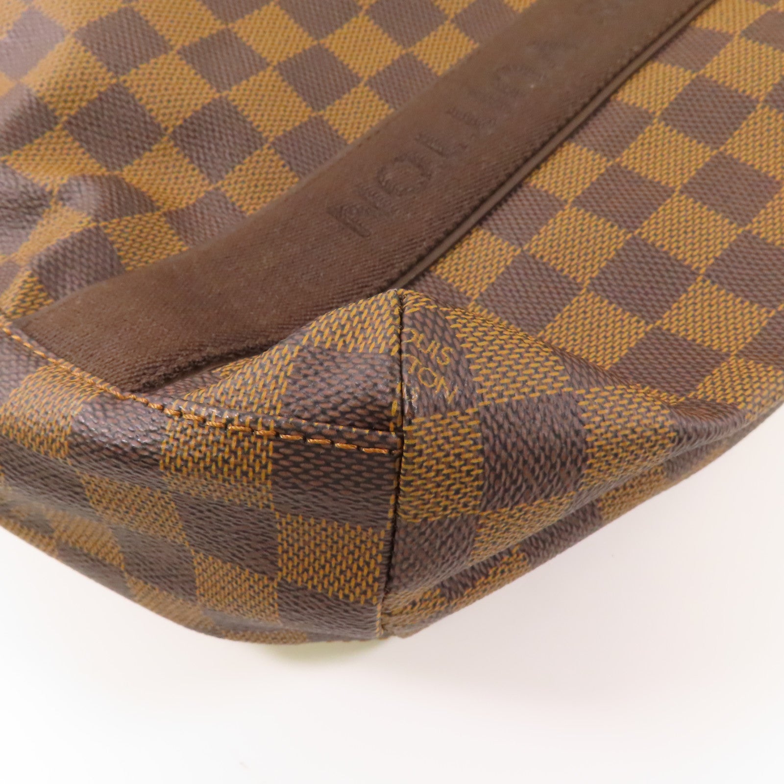 LOUIS VUITTON Damier Beaubourg金扣肩背袋棕色
