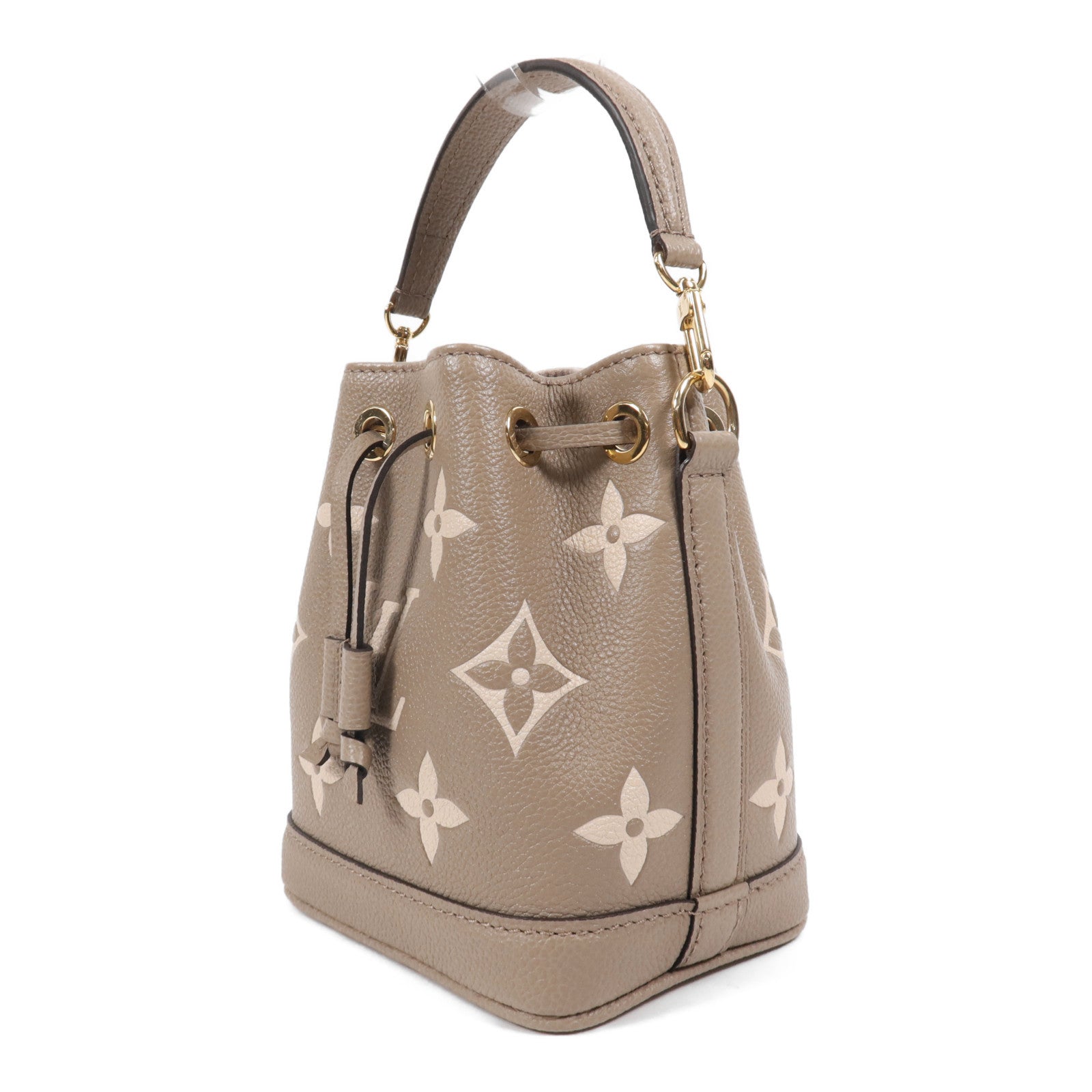 LOUIS VUITTON Monogram Empreinte Nano Noe金扣手挽肩背兩用袋