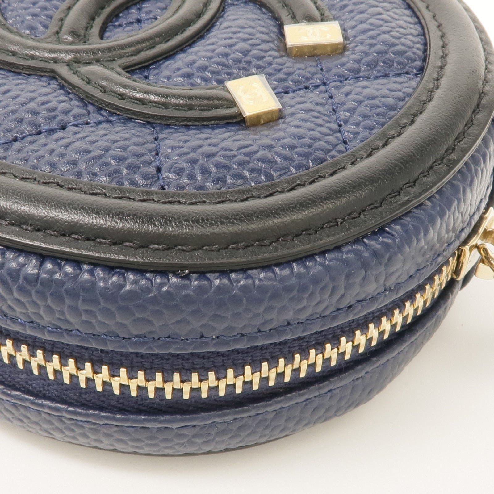 CHANEL 牛皮皮革Coin Case金扣零錢包