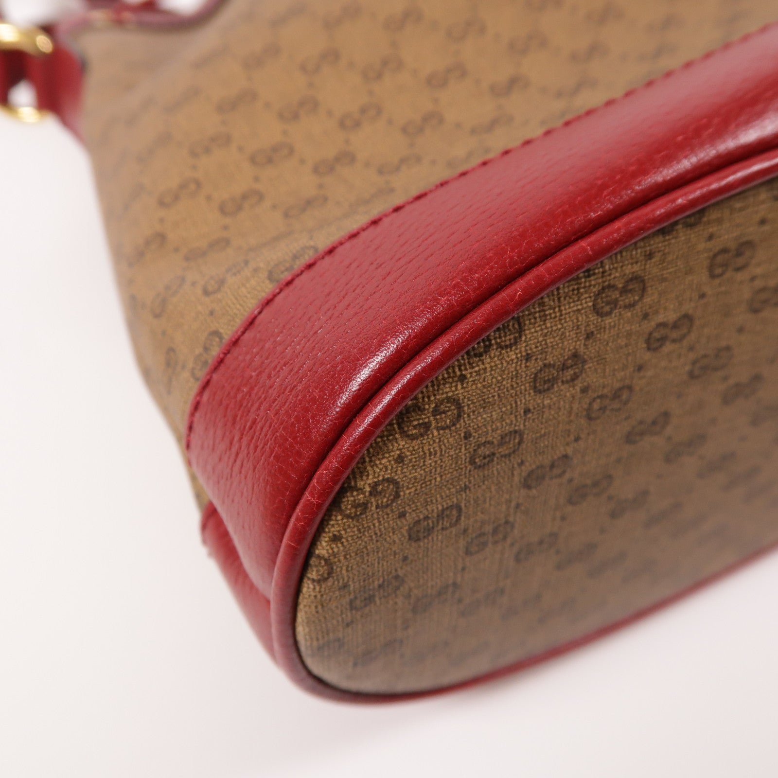 GUCCI 塗層帆布Gucci X Doraemon Bucket Bag金扣肩背袋
