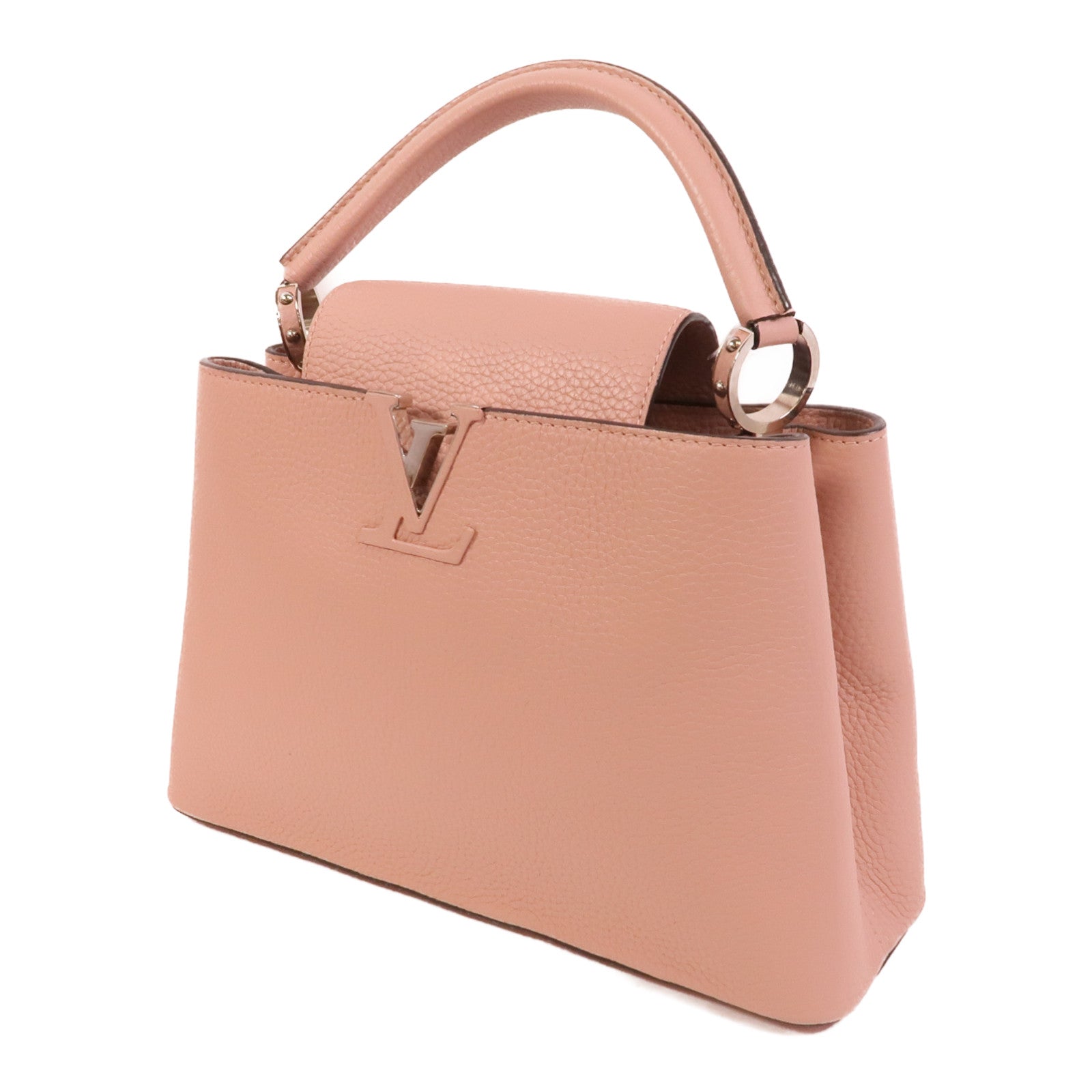 LOUIS VUITTON Taurillon皮革Capueines MM手挽肩背兩用袋