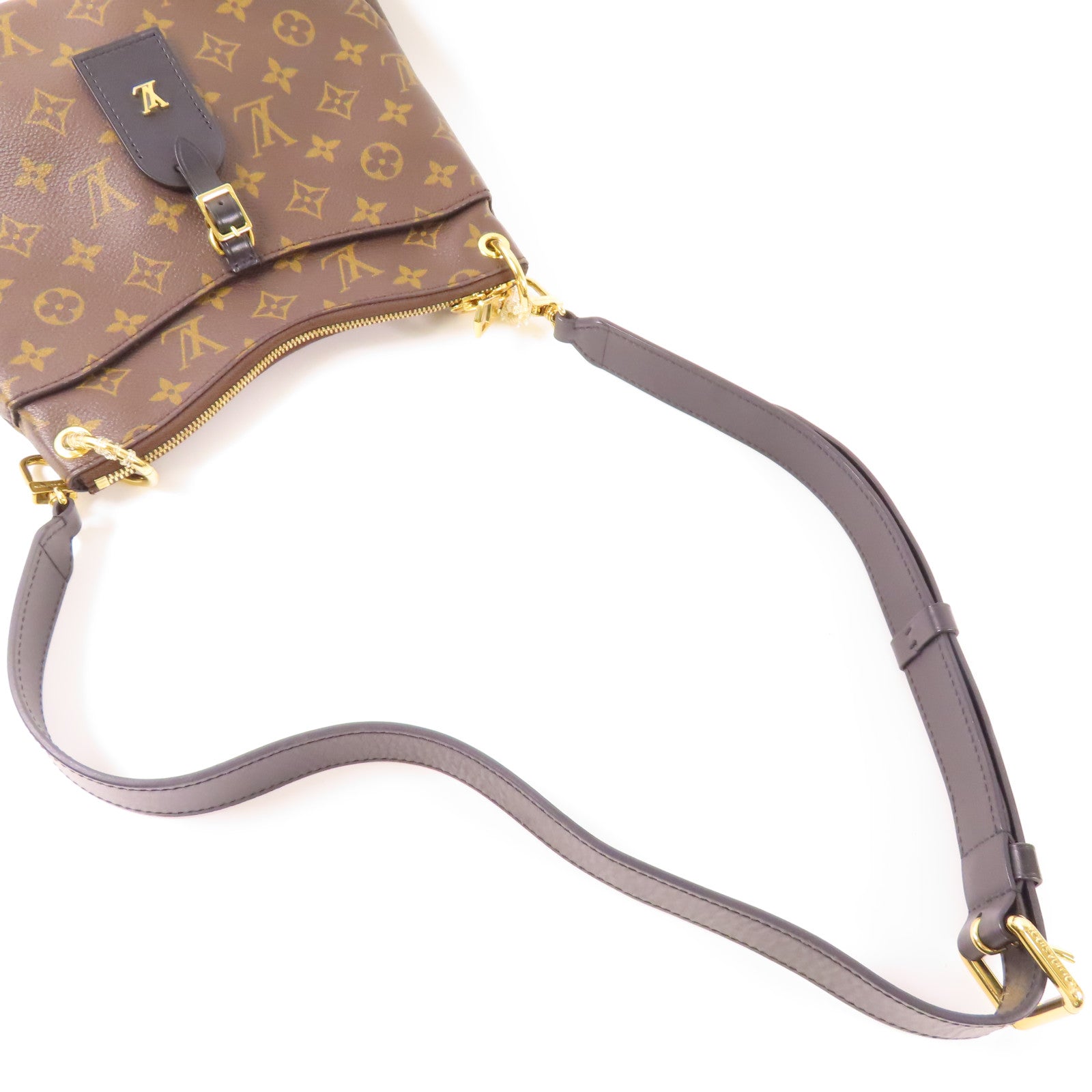 LOUIS VUITTON Monogram Odeon PM金扣肩背袋