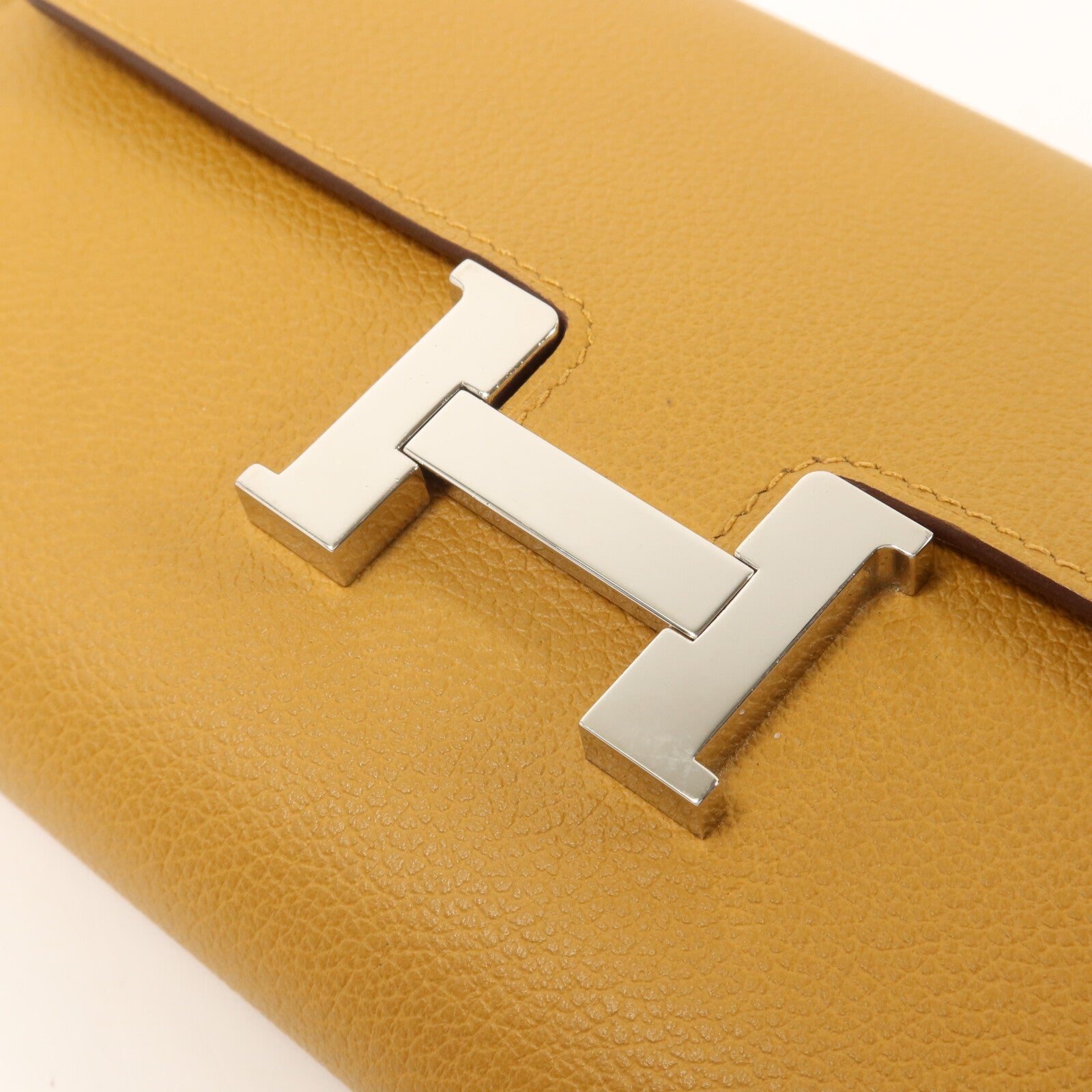 HERMES Chevre皮革Constance To Go肩背袋Caramel