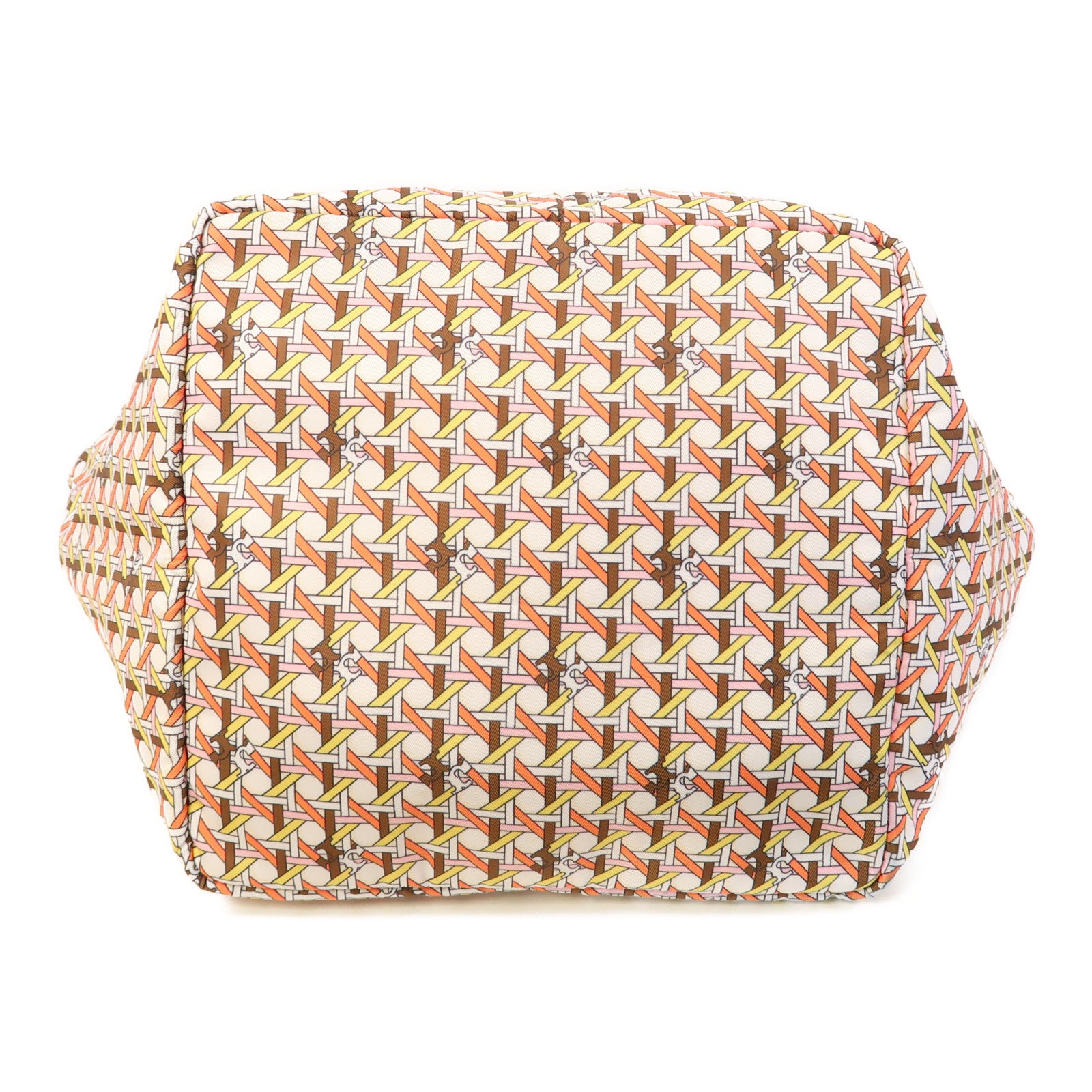 Tory Burch 尼龍Tote Bag金扣手挽袋橙色