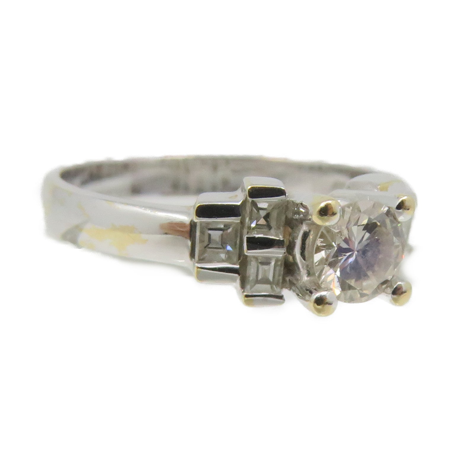 JEWELRY 18K白金/钻石Diamond Ring戒指US#5.5