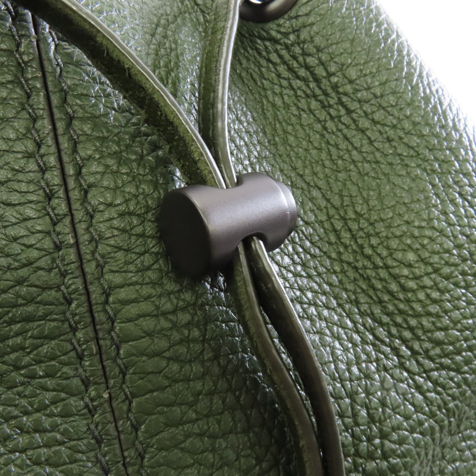 BOTTEGA VENETA 牛皮皮革Rucksack背包墨綠色