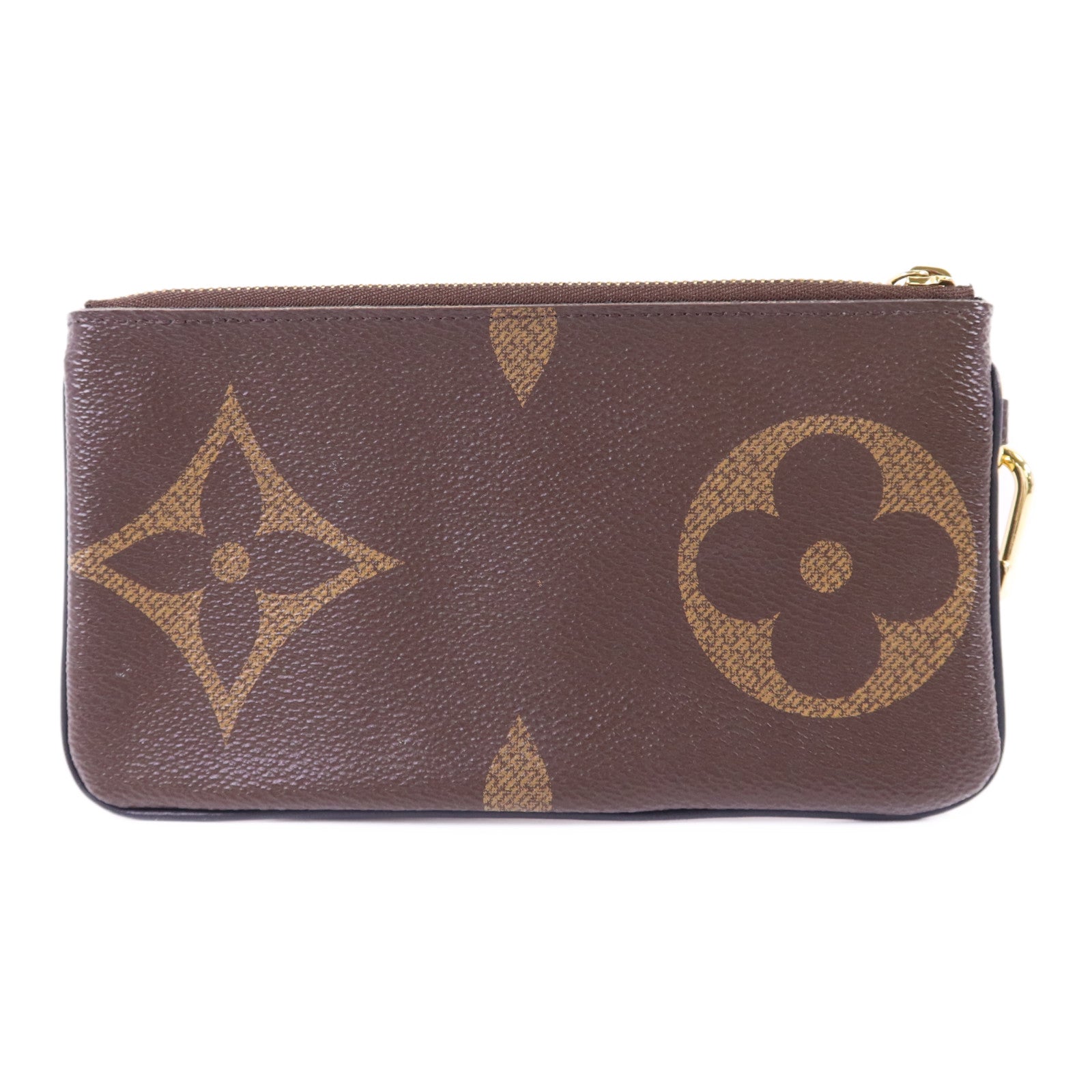 LOUIS VUITTON Monogram Reverse Pochette Trio金扣手拿包