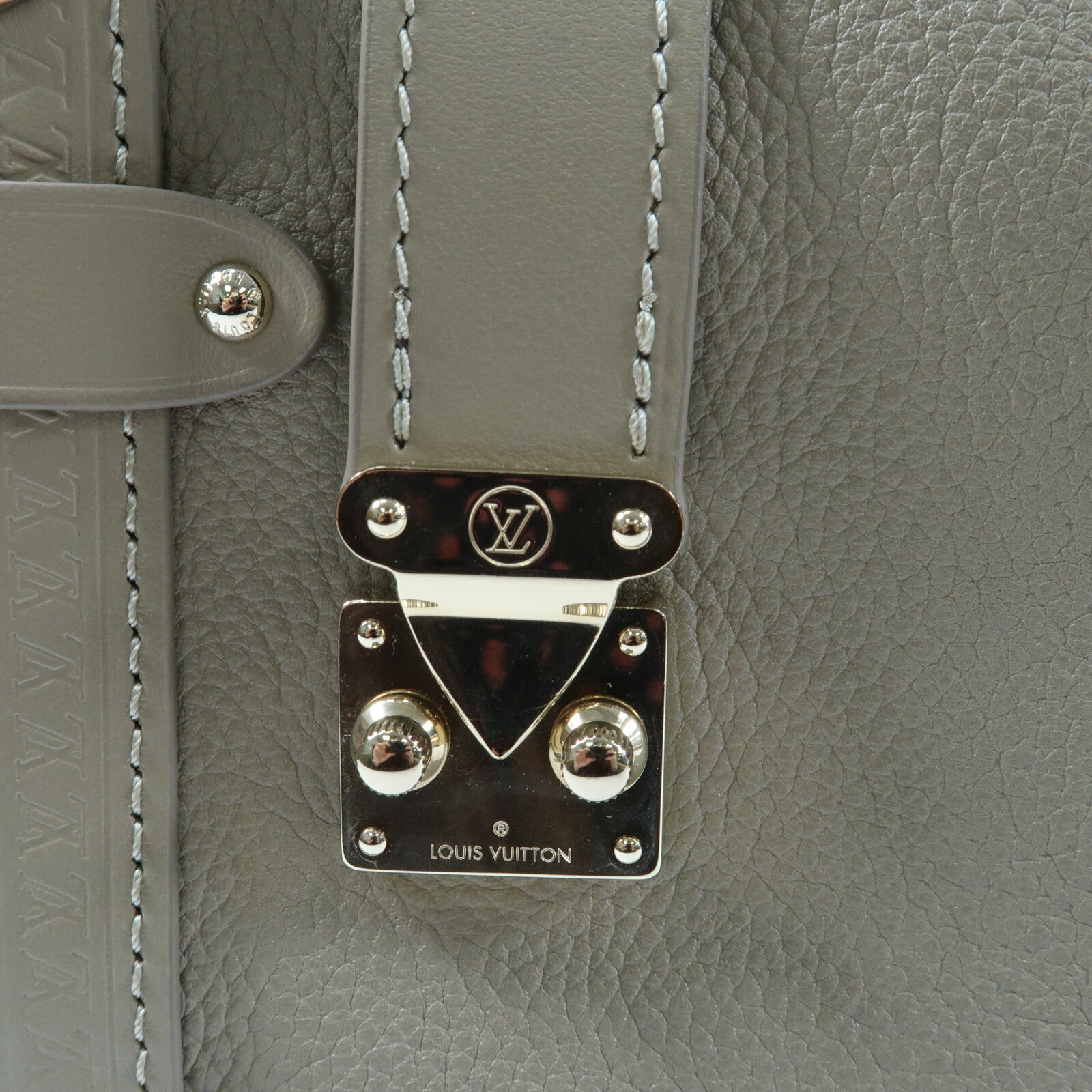 LOUIS VUITTON 牛皮皮革Side Trunk MM手挽肩背兩用袋