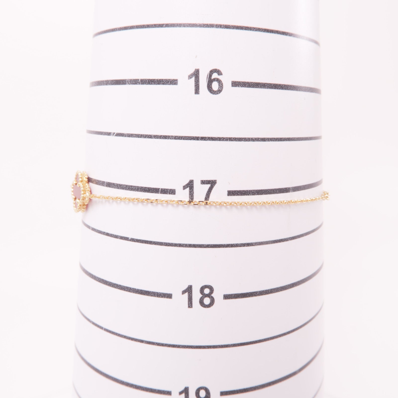 Van Cleef & Arpels 18K玫瑰金Sweet Alhambra Carnelian Bracelets紅玉髓手鏈金色/紅色