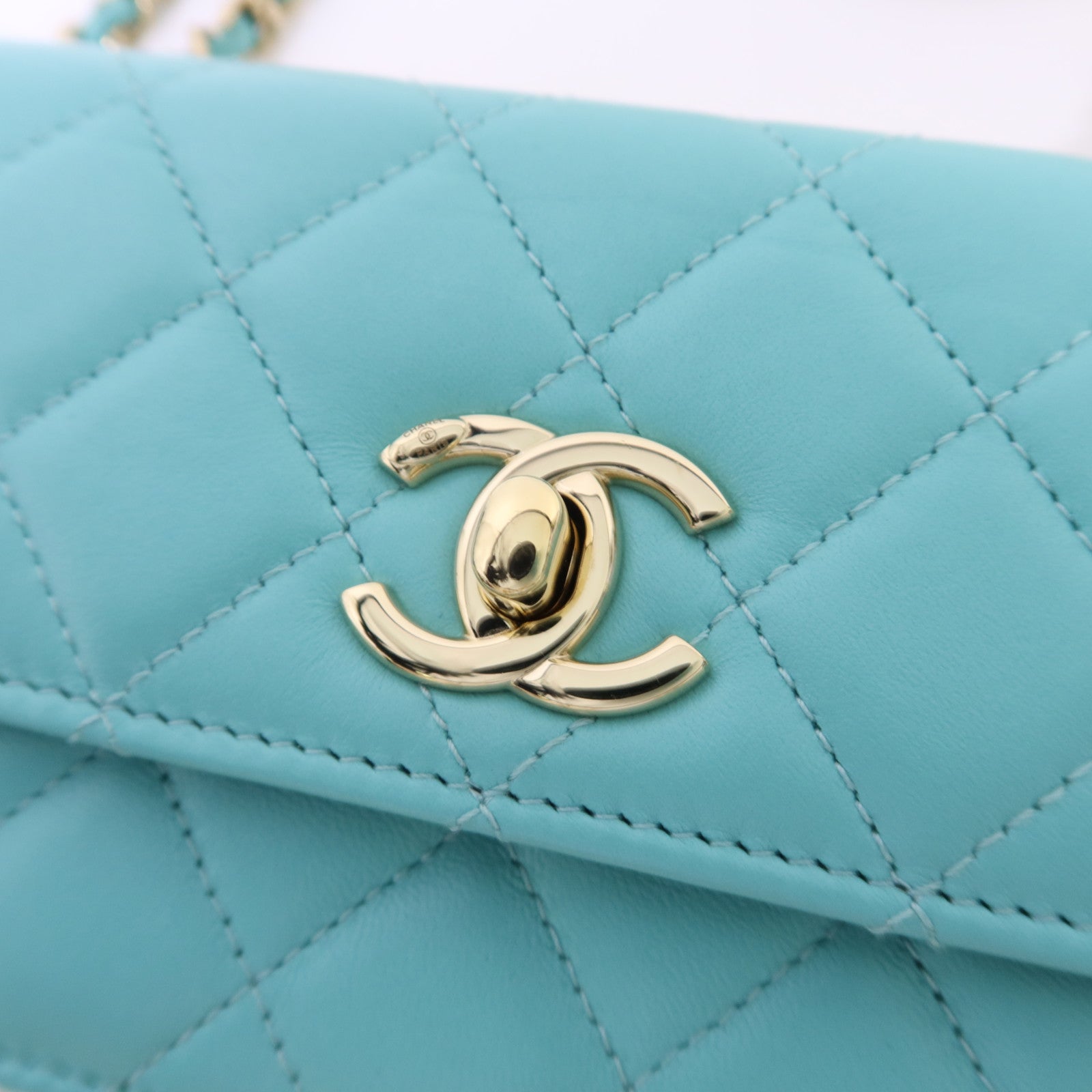 CHANEL 羊皮皮革Trendy CC金扣鏈帶肩背袋