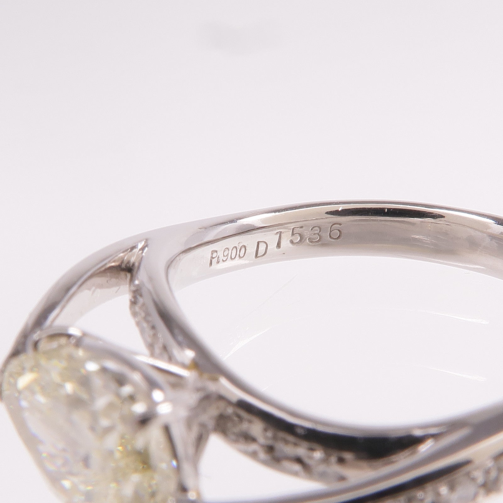 JEWELRY PT900鉑金Diamond Ring鑽石戒指US#7.25