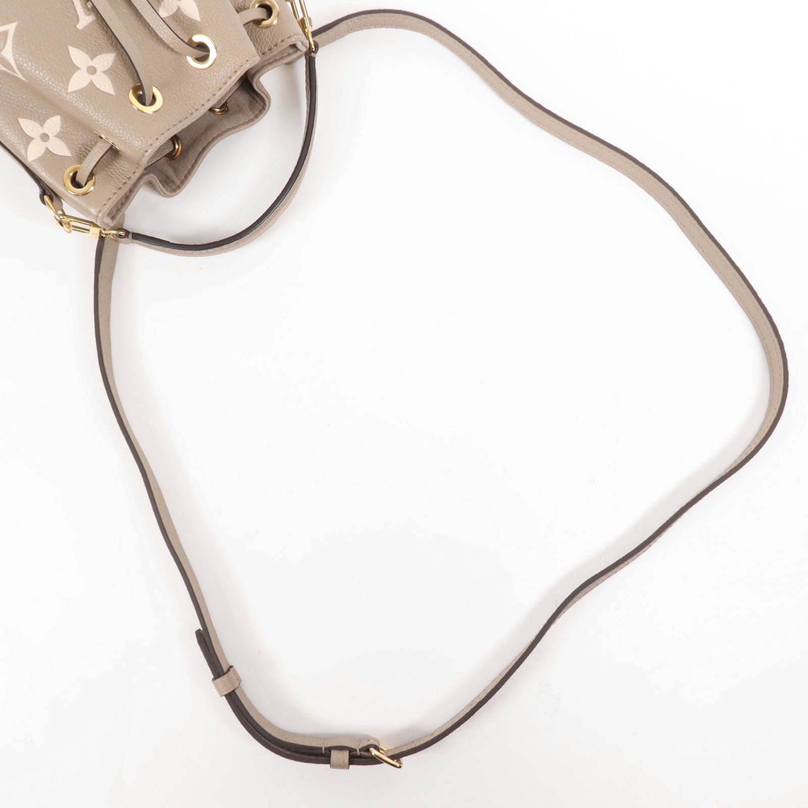 LOUIS VUITTON Monogram Empreinte Nano Noe金扣手挽肩背兩用袋