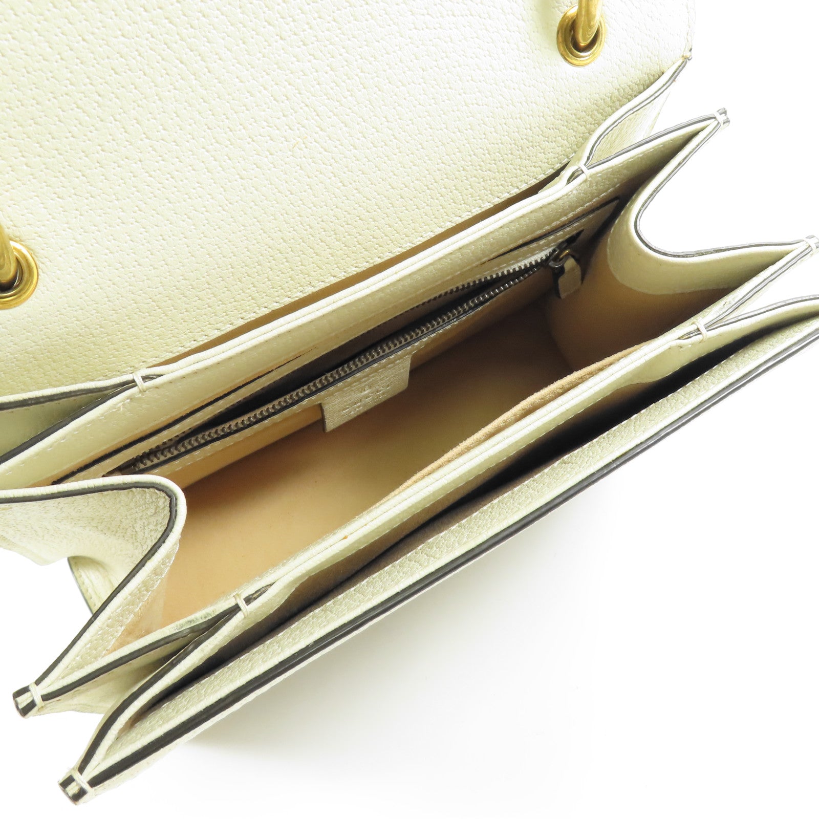 GUCCI 塗層帆布/皮革Queen Margaret金扣手挽肩背兩用袋