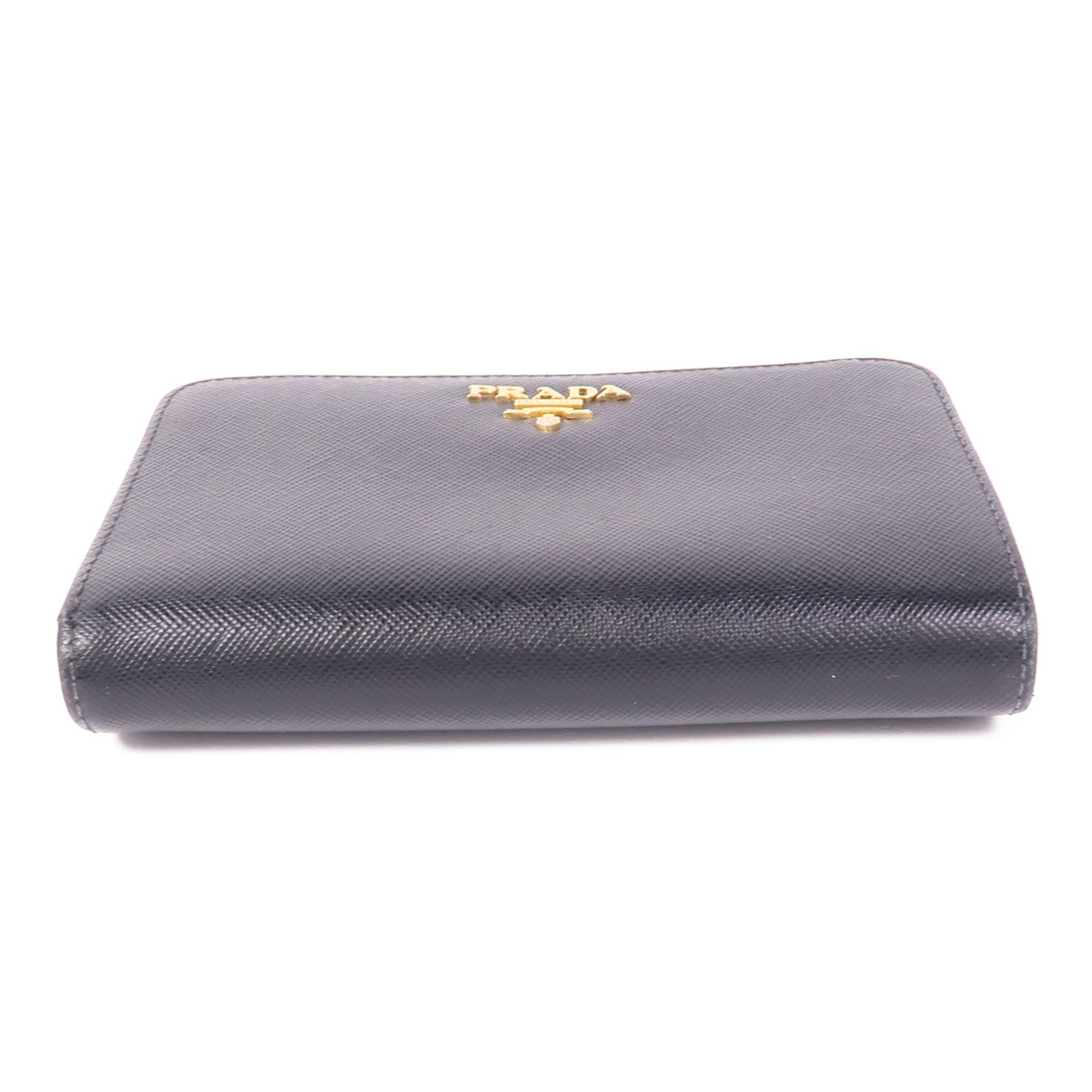 PRADA Saffiano皮革Wallet金扣錢包