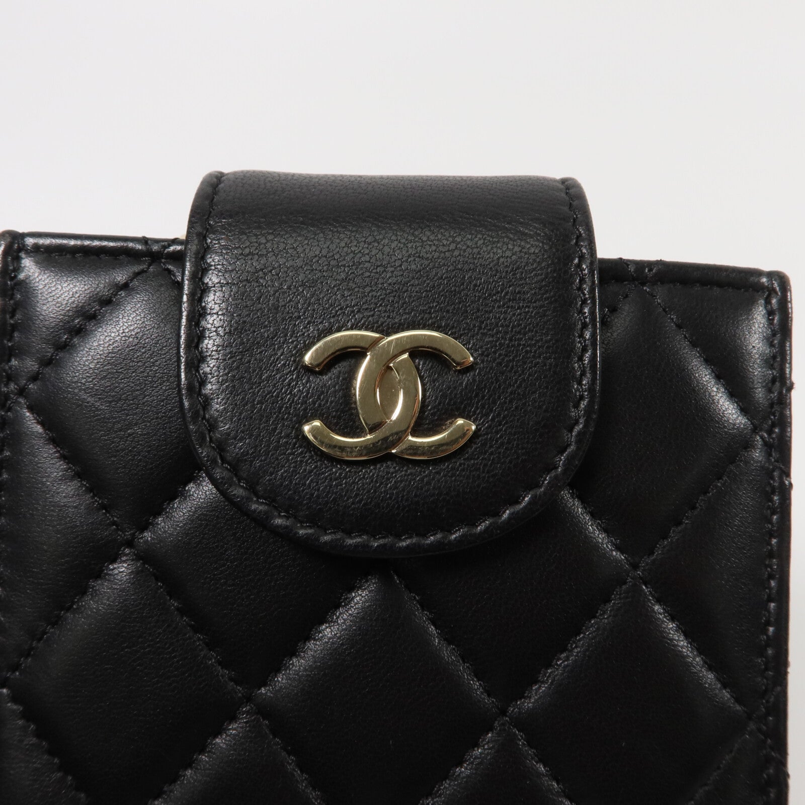CHANEL 羊皮皮革Phone Holder Bag鏈帶肩背袋
