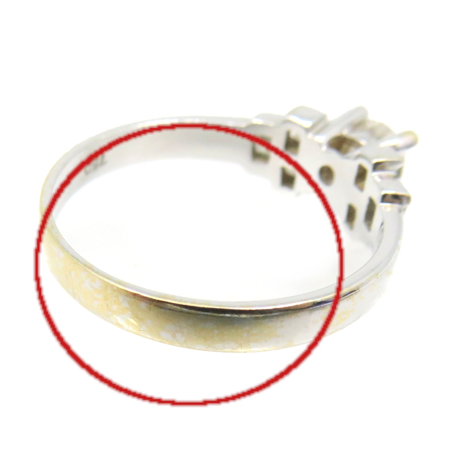 JEWELRY 18K白金/钻石Diamond Ring戒指US#5.5