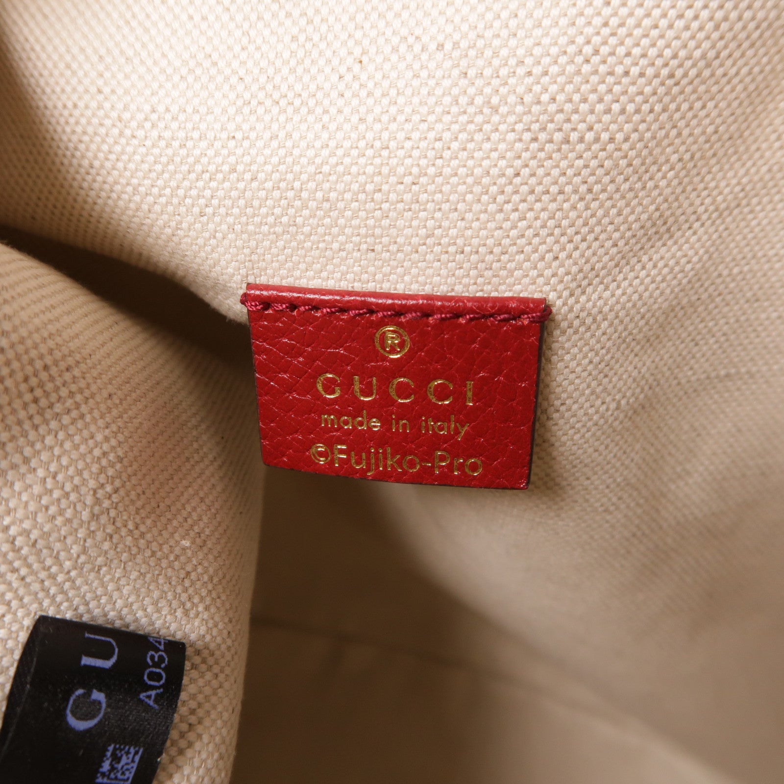 GUCCI 塗層帆布Gucci X Doraemon Bucket Bag金扣肩背袋
