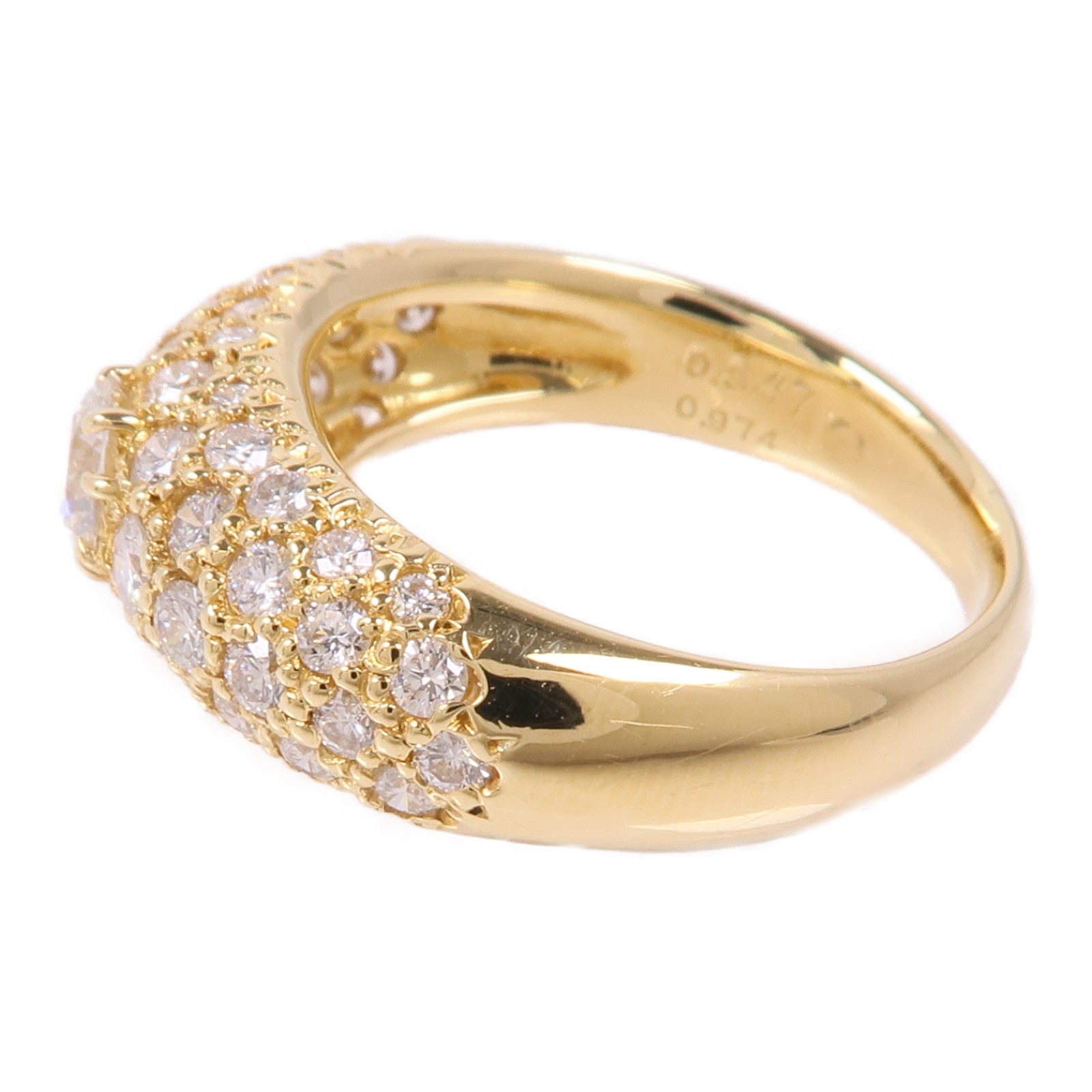 JEWELRY 【激減優惠】18K黃金Diamond Ring鑽石戒指US#5.5