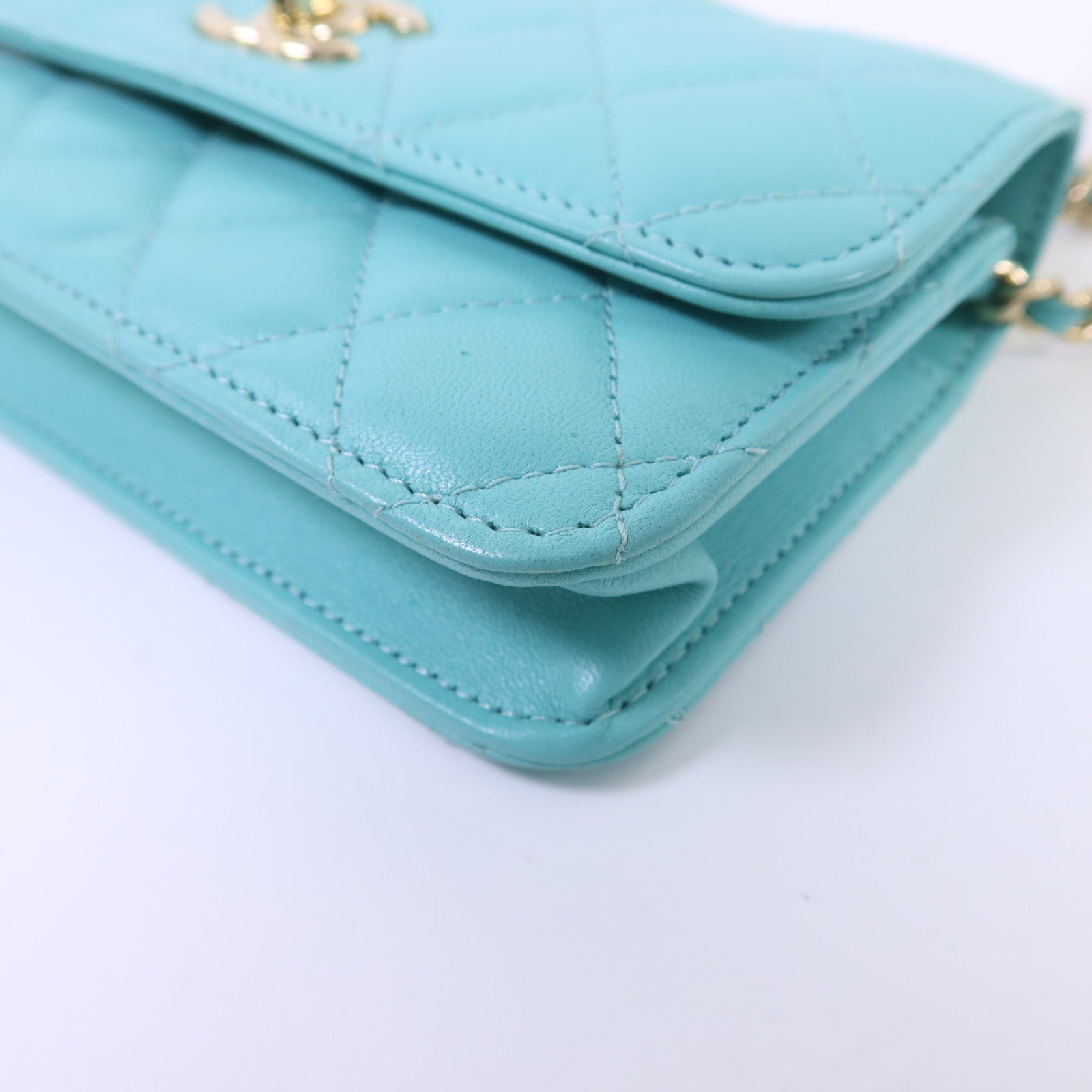 CHANEL 羊皮皮革Trendy CC金扣鏈帶肩背袋