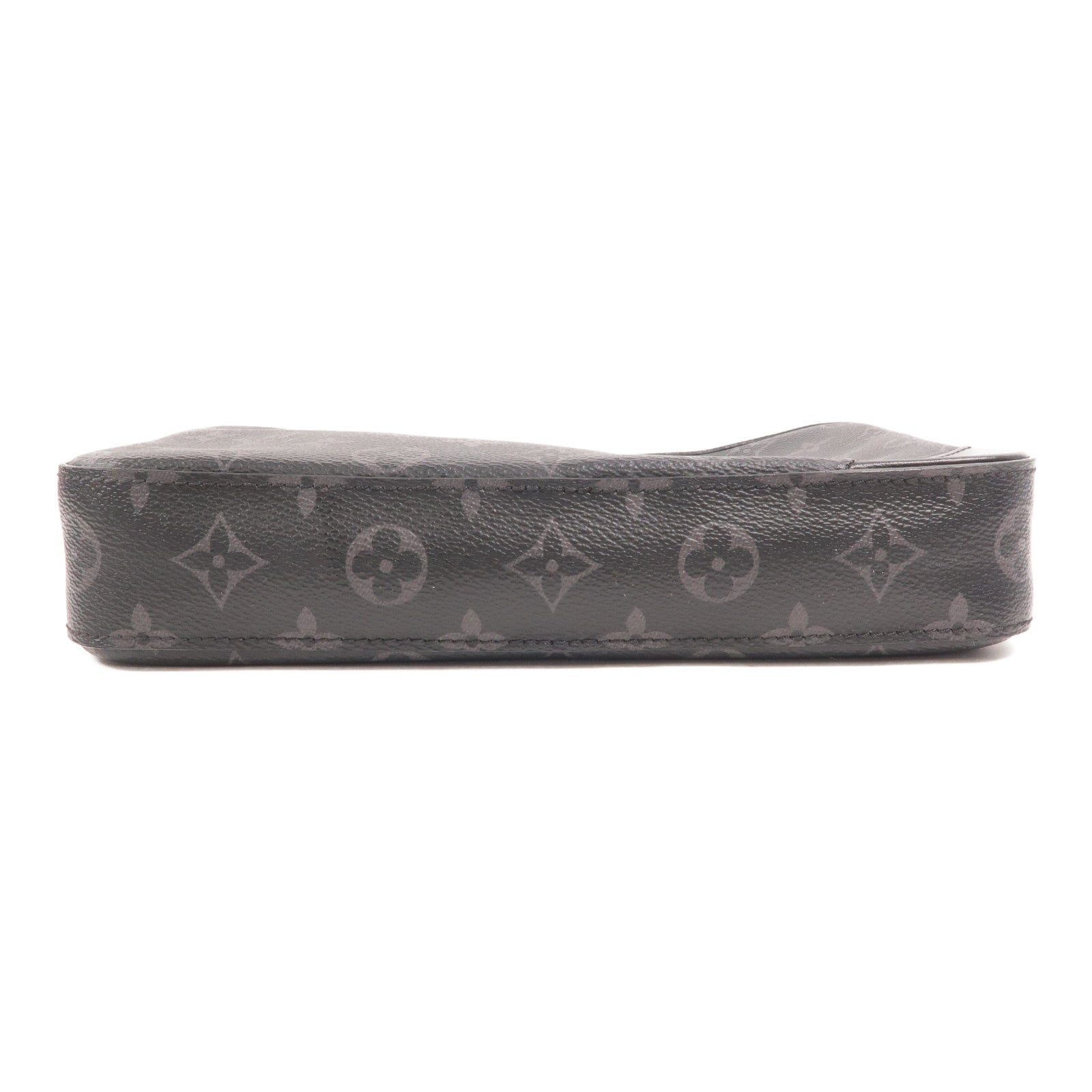 LOUIS VUITTON Monogram Eclipse Reverse Trio Messenger銀扣肩背袋