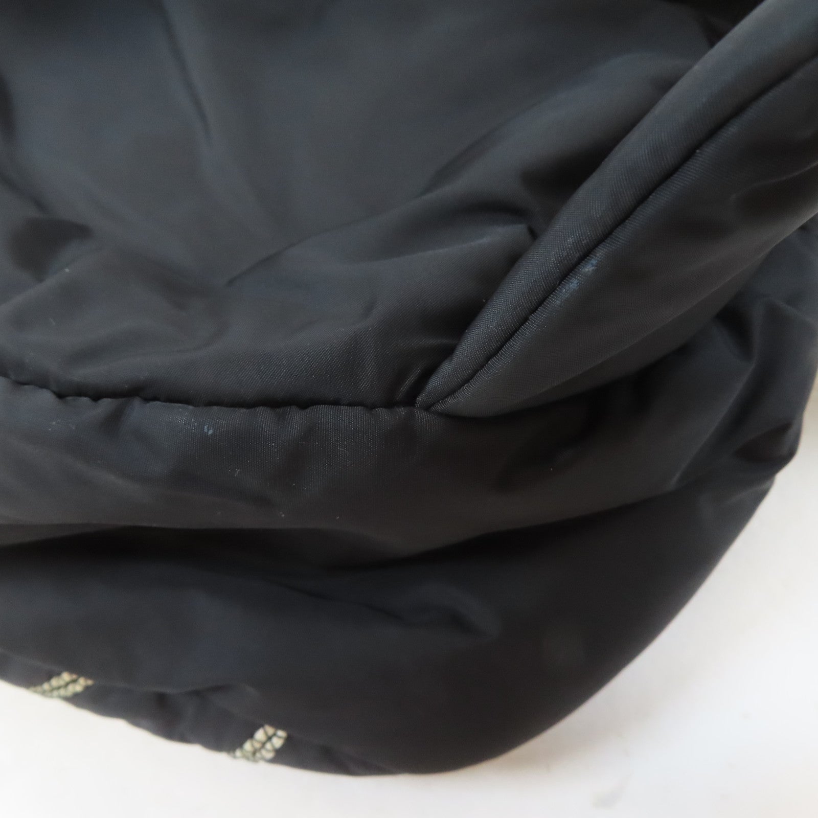 CHANEL 尼龍Waist Bag銀扣腰包黑色