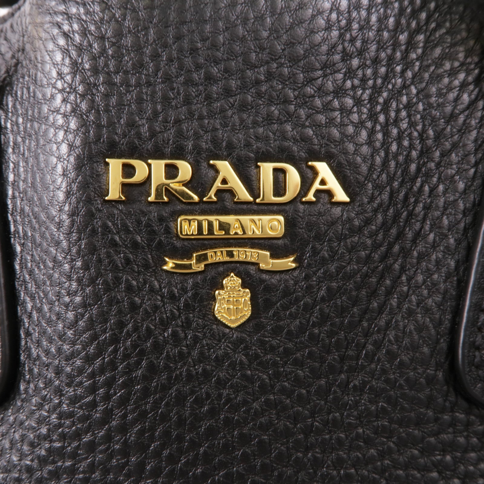 PRADA 牛皮皮革2 Way Bag金扣手挽肩背兩用袋
