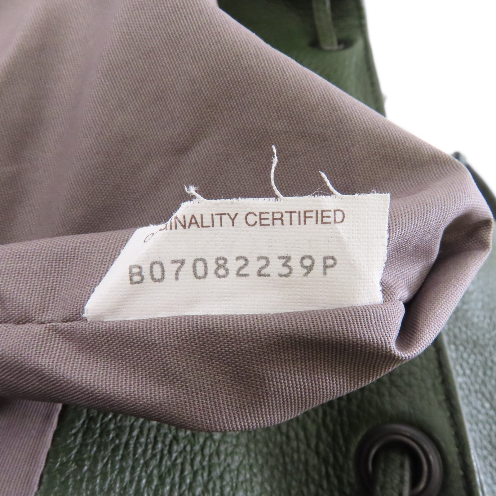 BOTTEGA VENETA 牛皮皮革Rucksack背包墨綠色