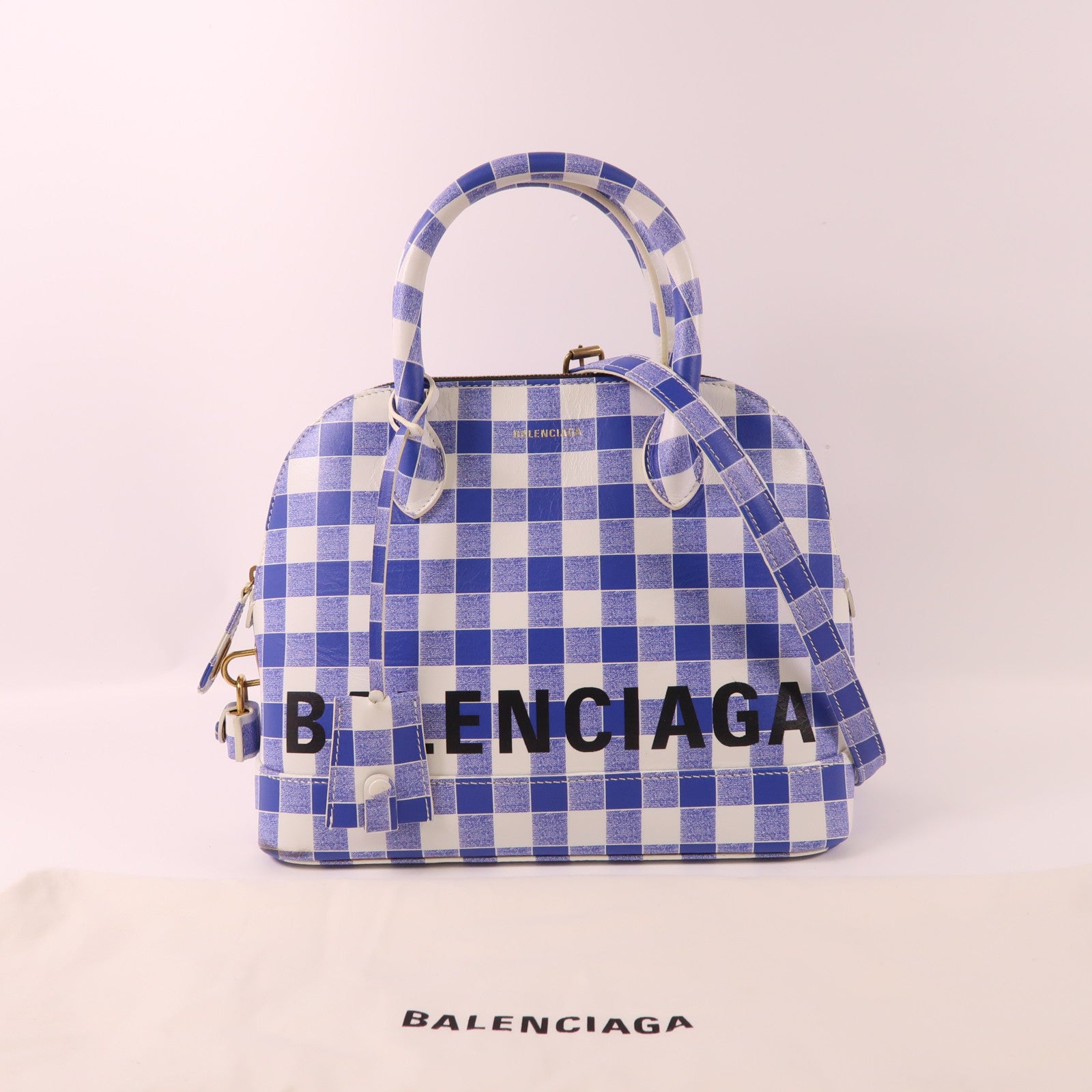 BALENCIAGA 牛皮皮革Ville Top Handle金扣手挽肩背兩用袋