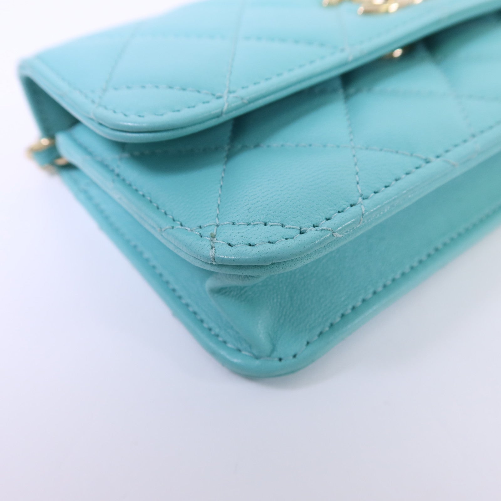 CHANEL 羊皮皮革Trendy CC金扣鏈帶肩背袋