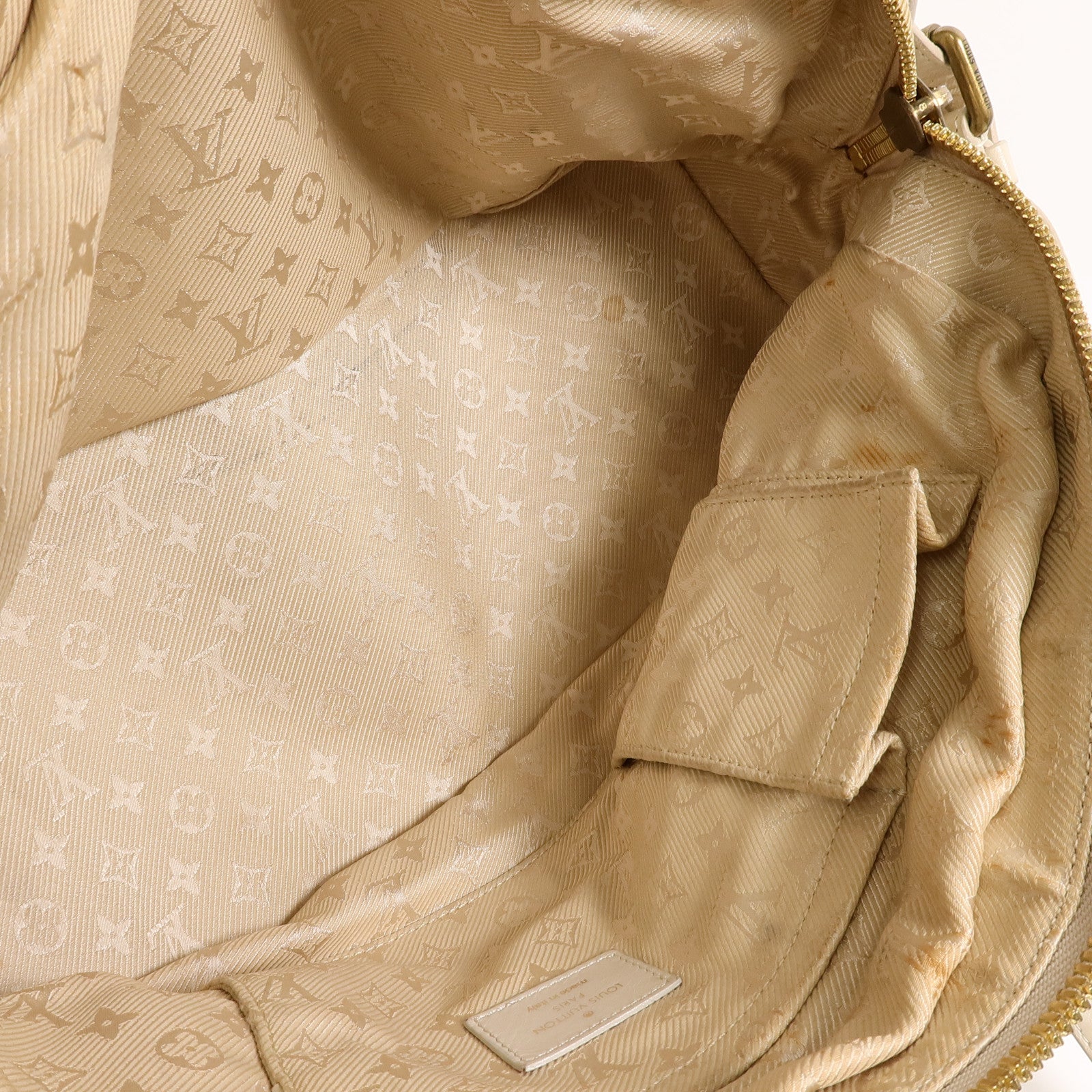 LOUIS VUITTON 羊皮皮革Riveting手挽袋